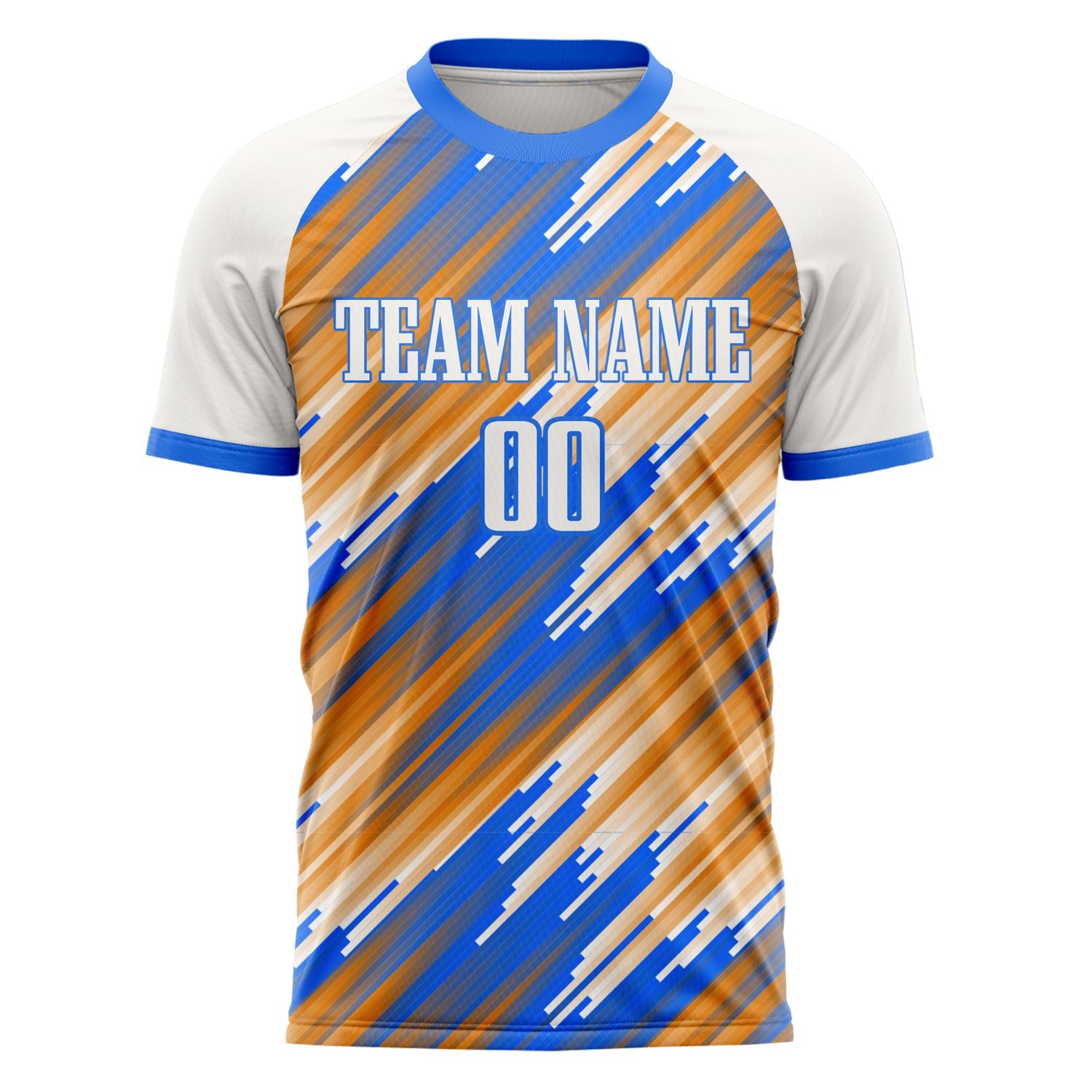 Custom Professional Blue White Stripes Soccer Jersey