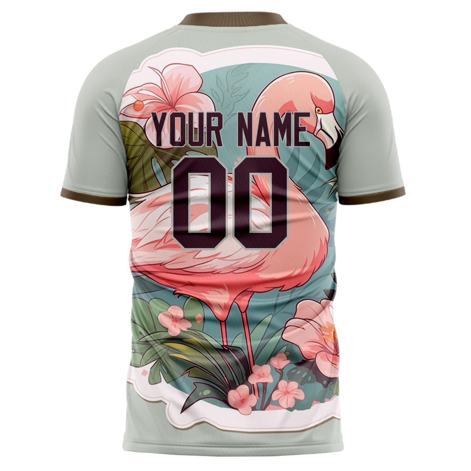 Custom Professional Brown Brown Flamingo Soccer Jersey