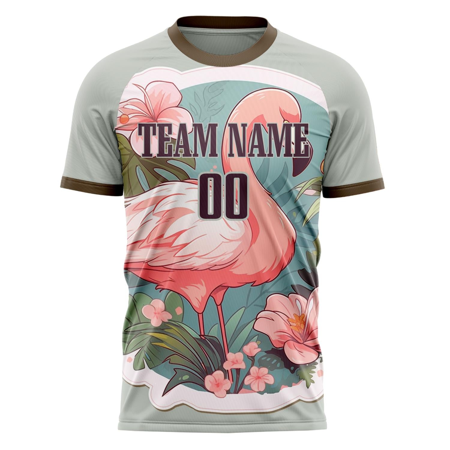 Custom Professional Brown Brown Flamingo Soccer Jersey