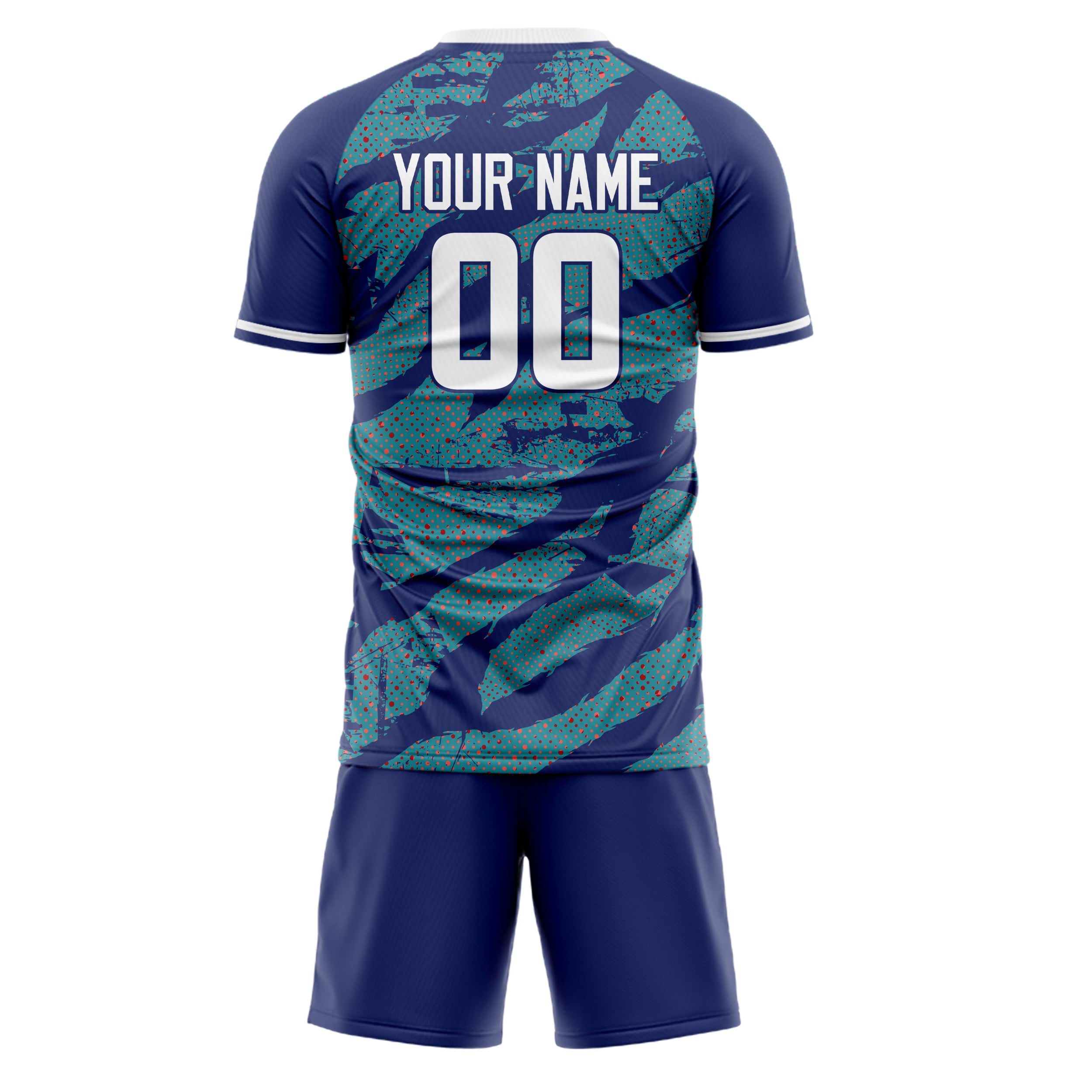 Custom Professional Purple Green Soccer Jersey Set