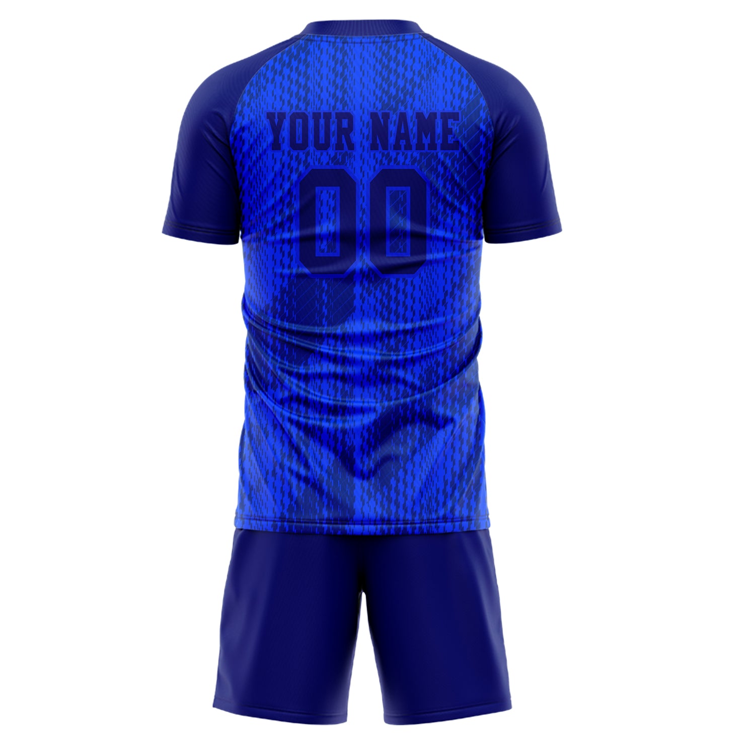 Maßgeschneidertes Professionelles Blau Marineblau Fußballtrikot-Set