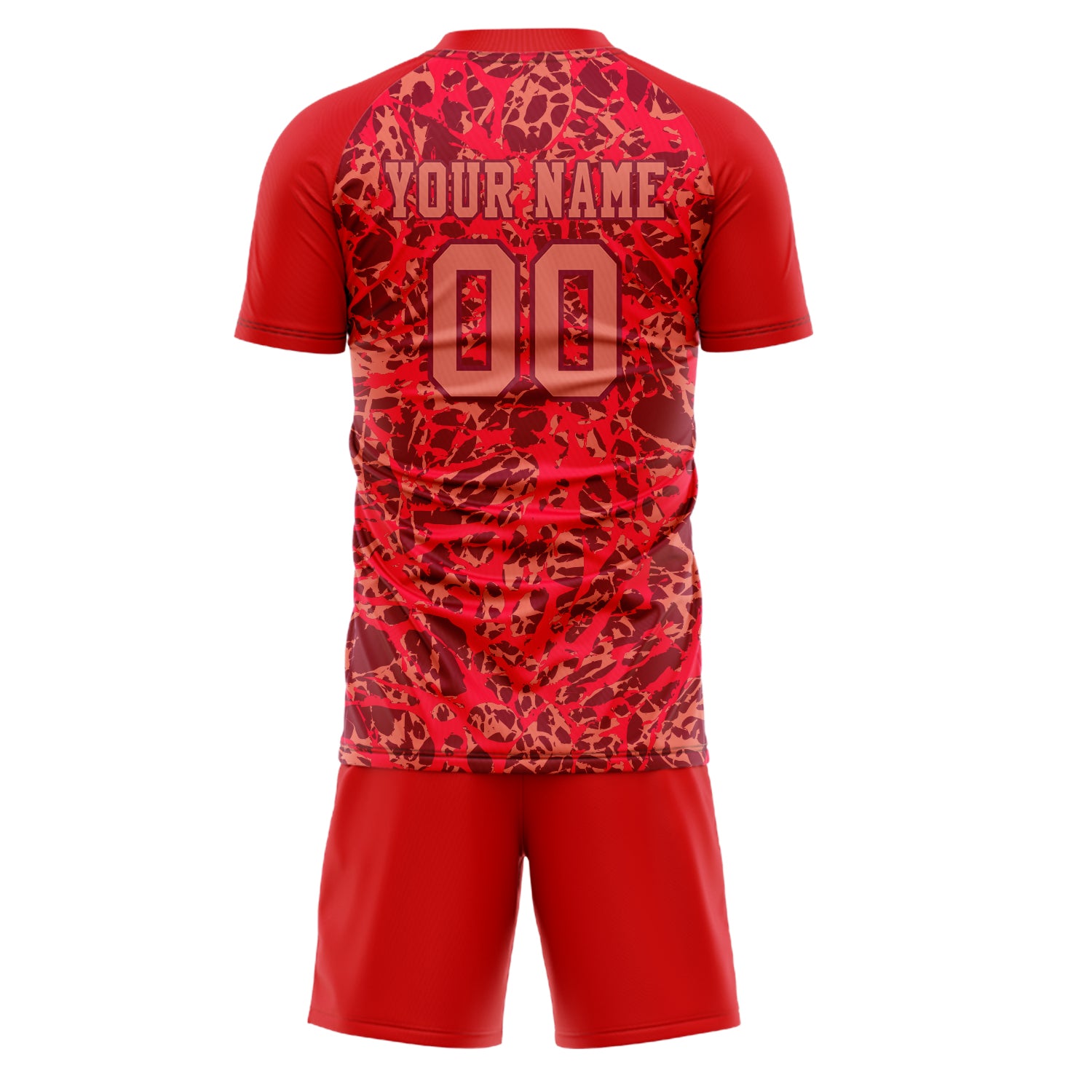 Custom Professional Red Crimson Football Jersey Set