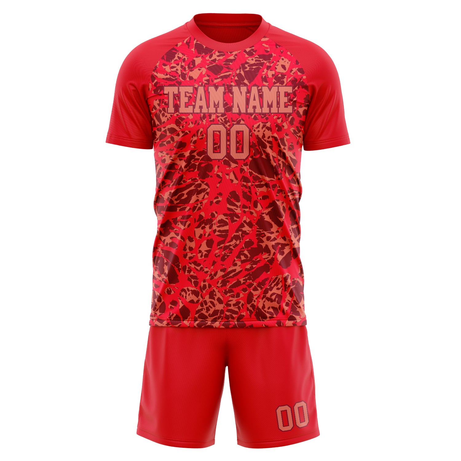 Custom Professional Red Crimson Football Jersey Set