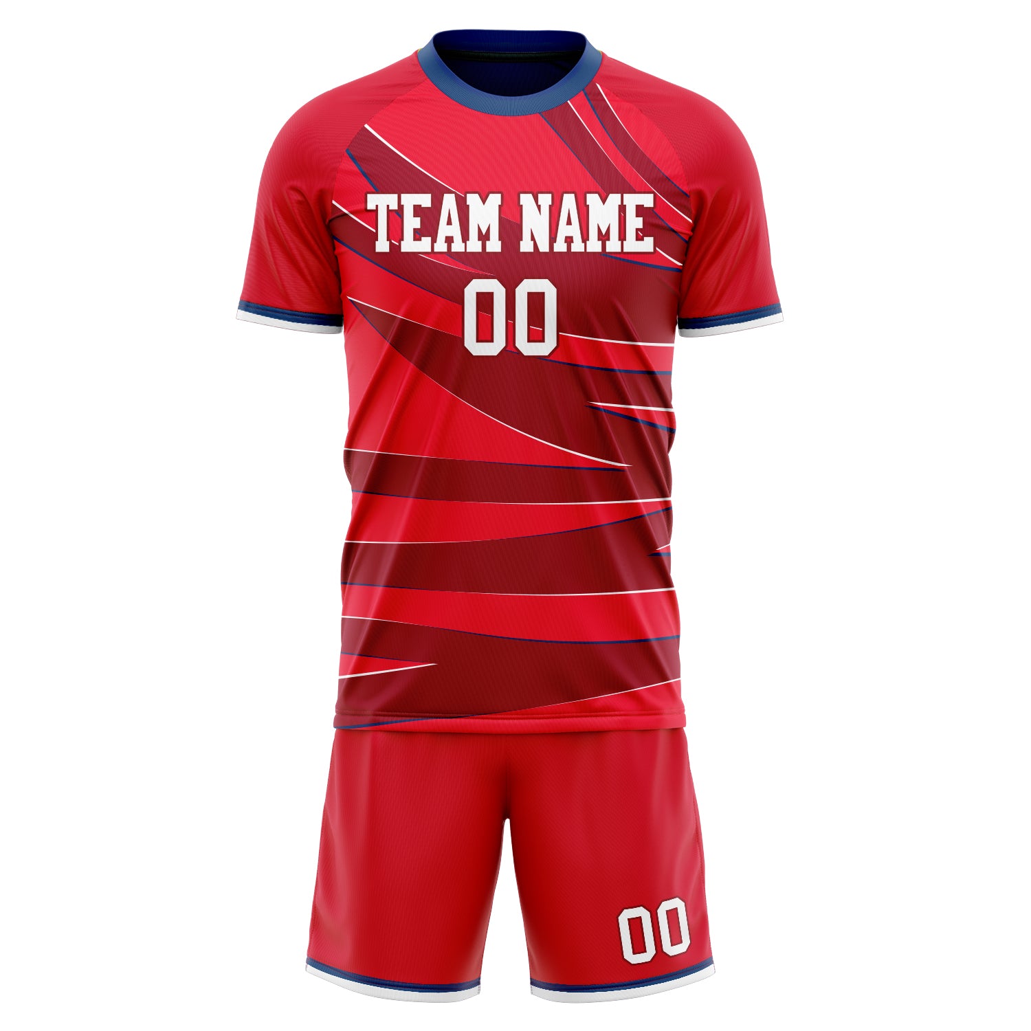 Custom Professional Red Crimson Football Jersey Set