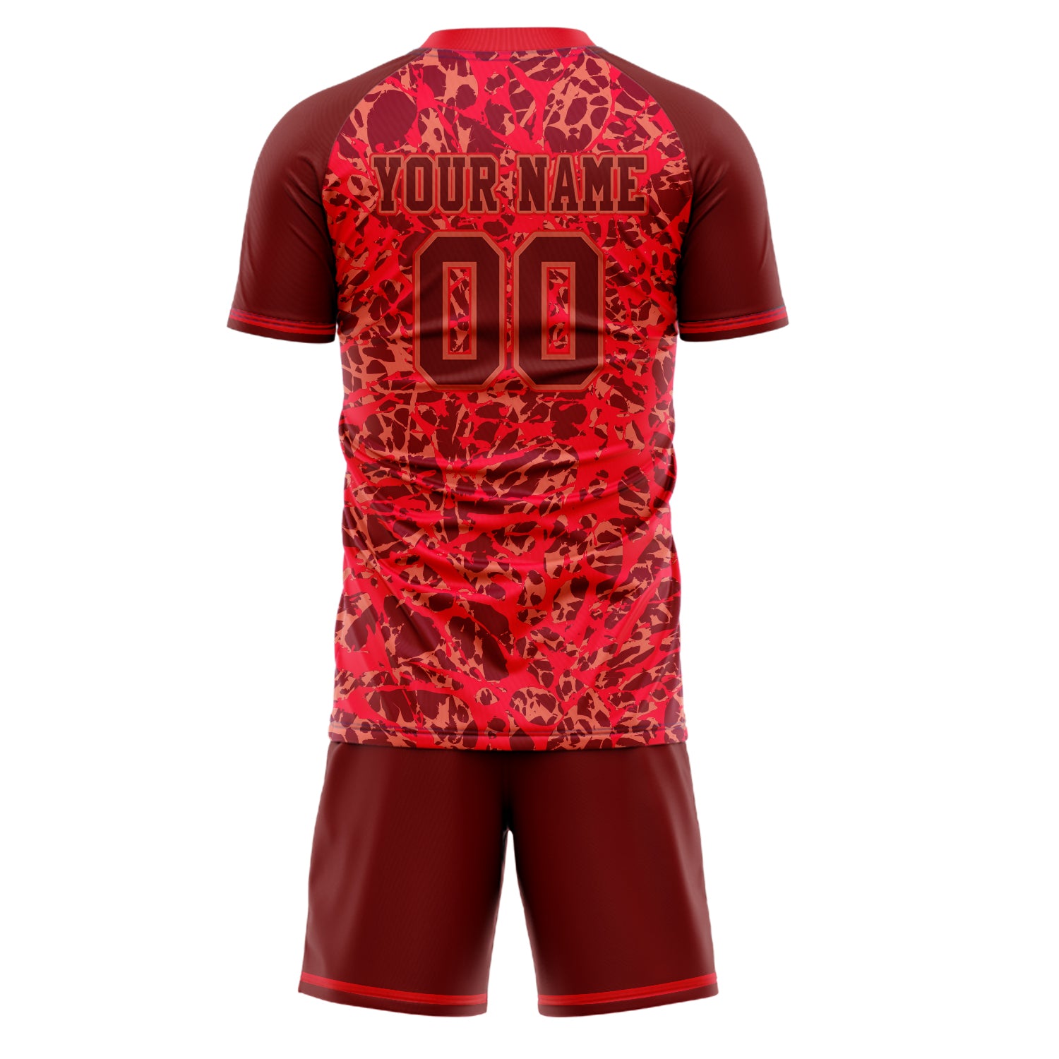 Custom Professional Red Crimson Football Jersey Set