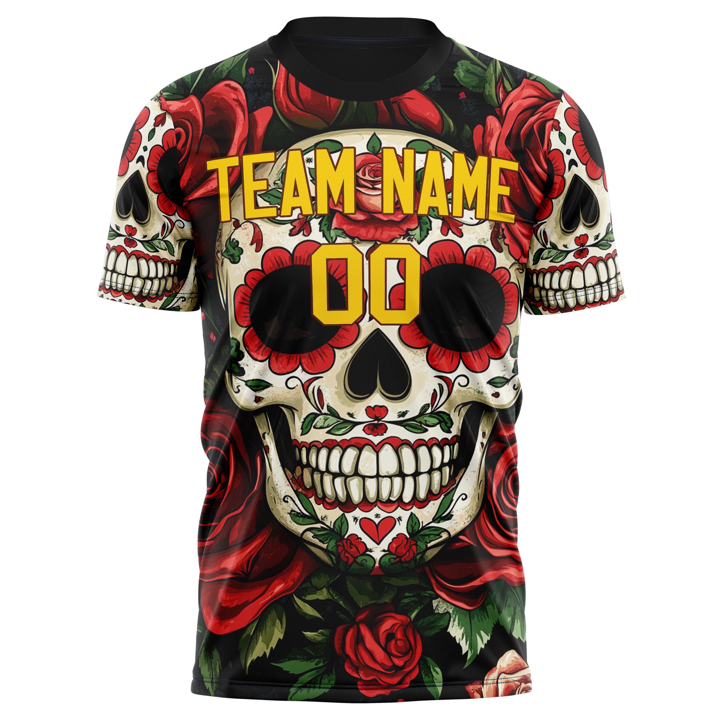 Custom Professional Red Skull Soccer Jersey