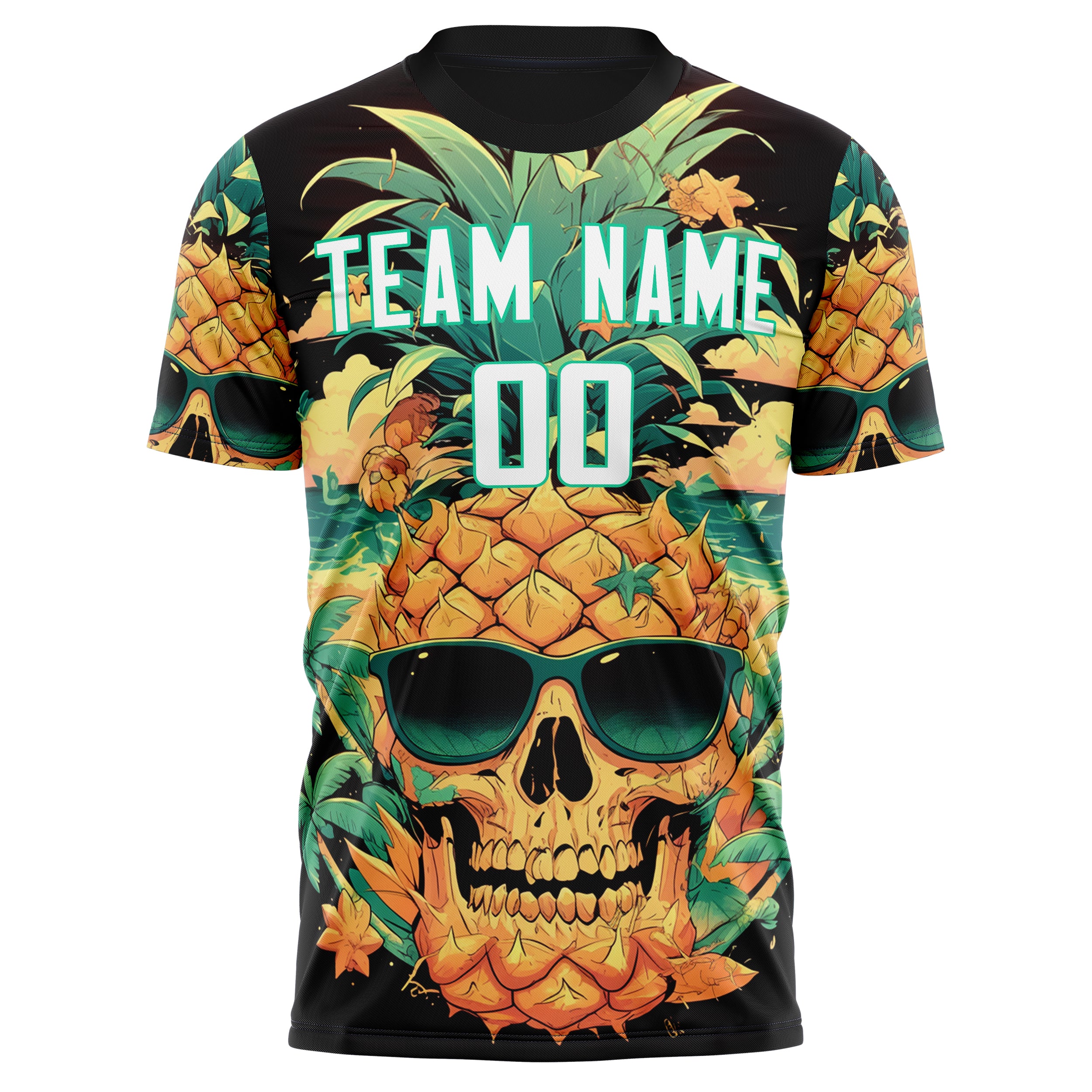 Custom Professional Green Skull Soccer Jersey