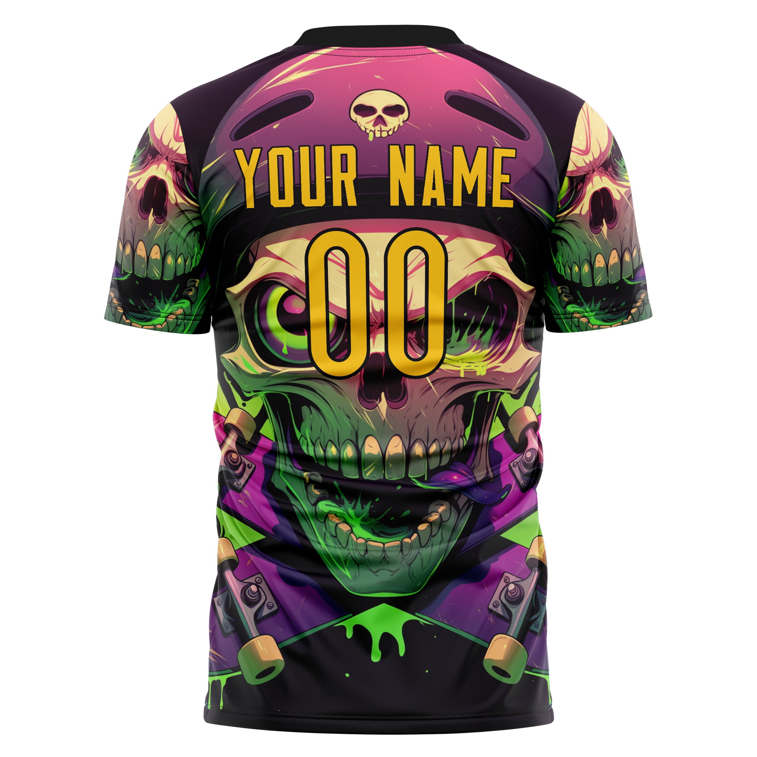 Benutzerdefiniertes Professionelles Lila Schädel Fußballtrikot