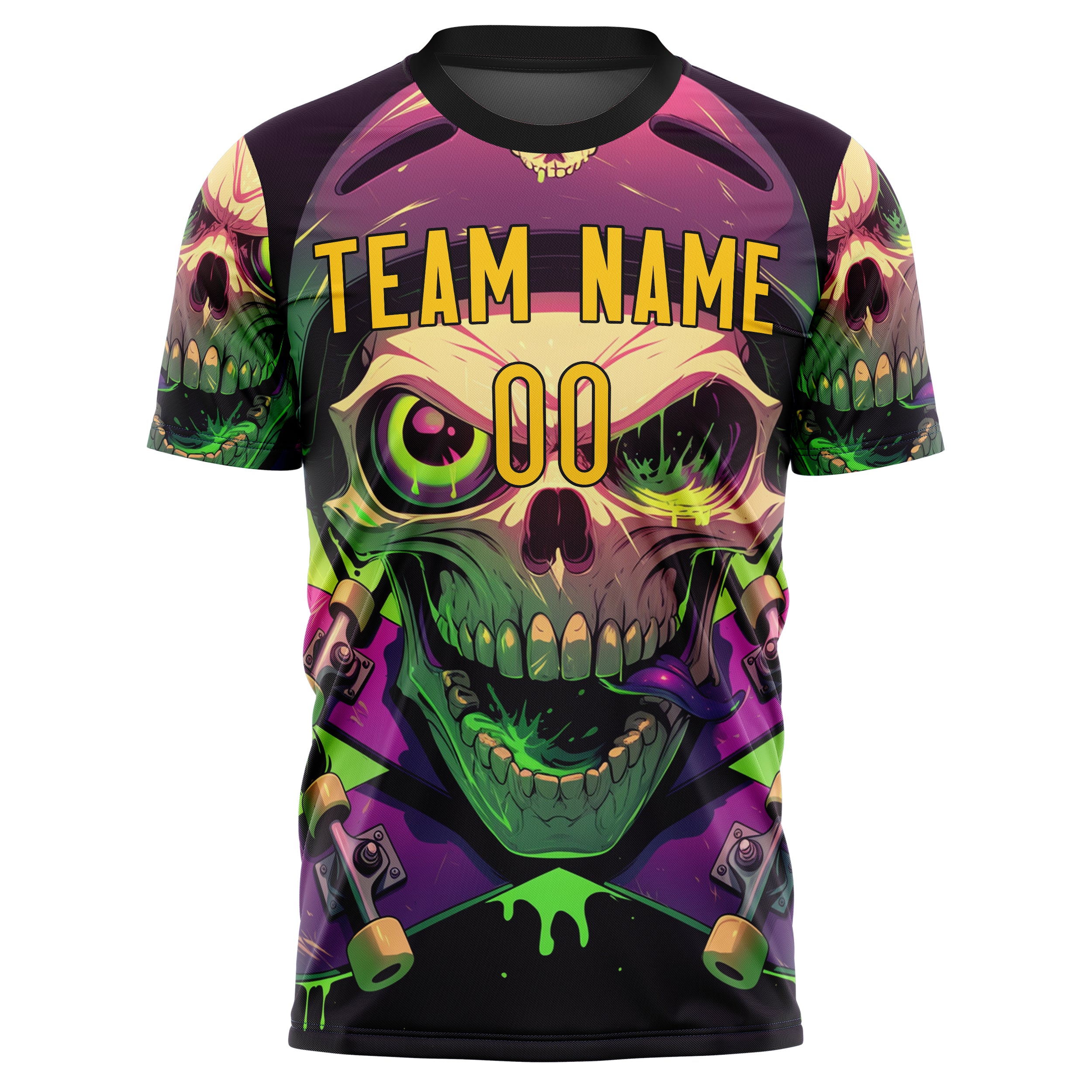 Custom Professional Purple Skull Soccer Jersey