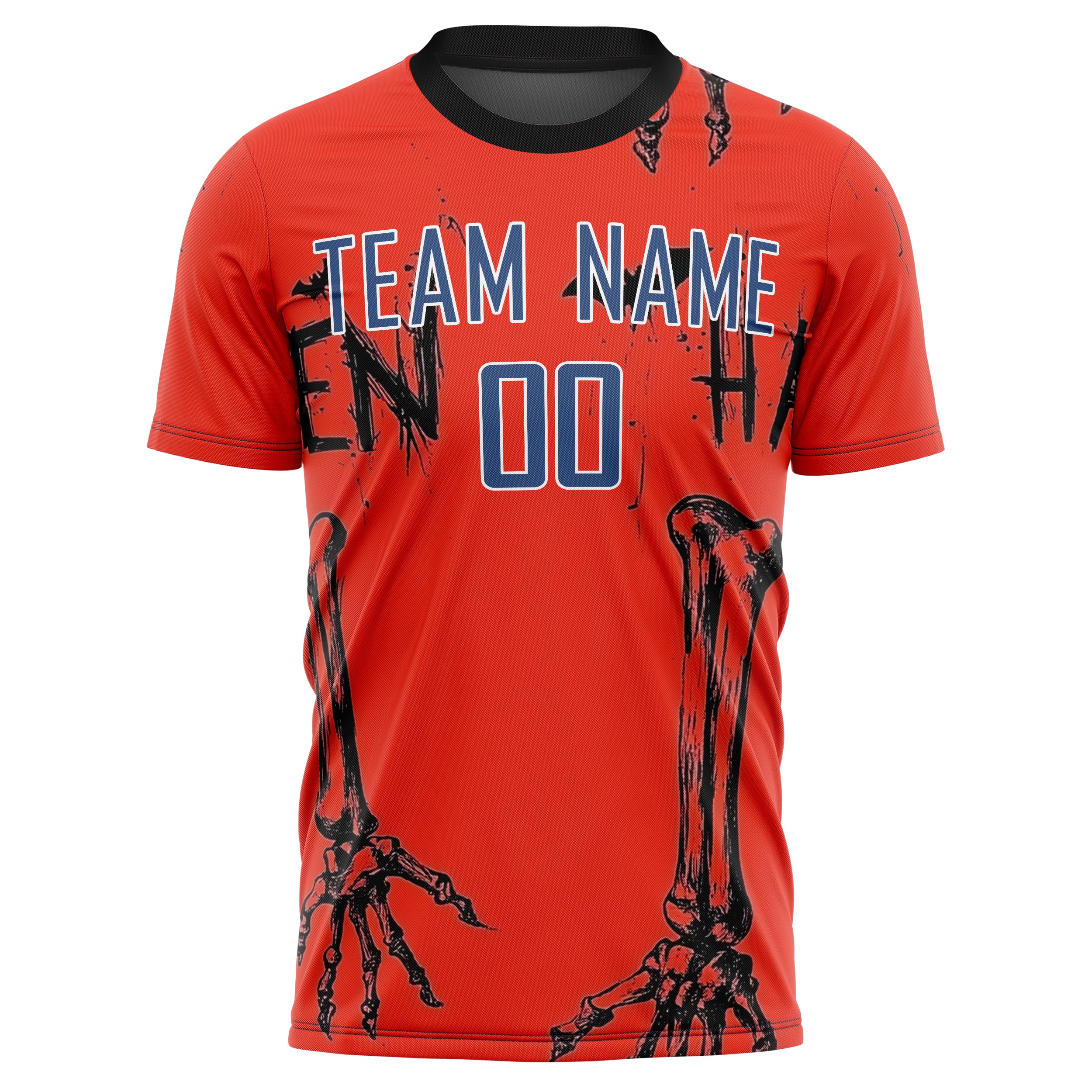 Custom Professional Red Skull Soccer Jersey