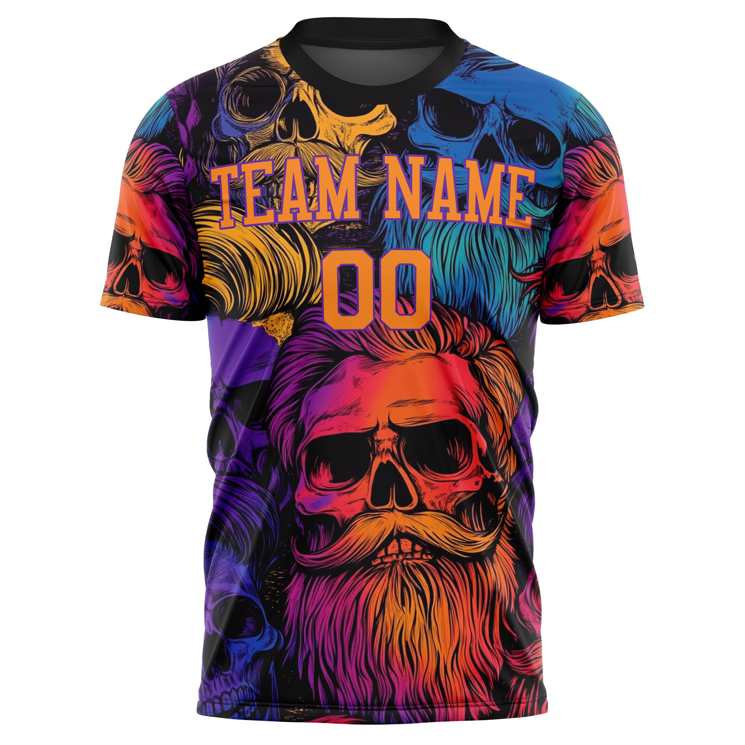 Custom Professional Red Skull Soccer Jersey