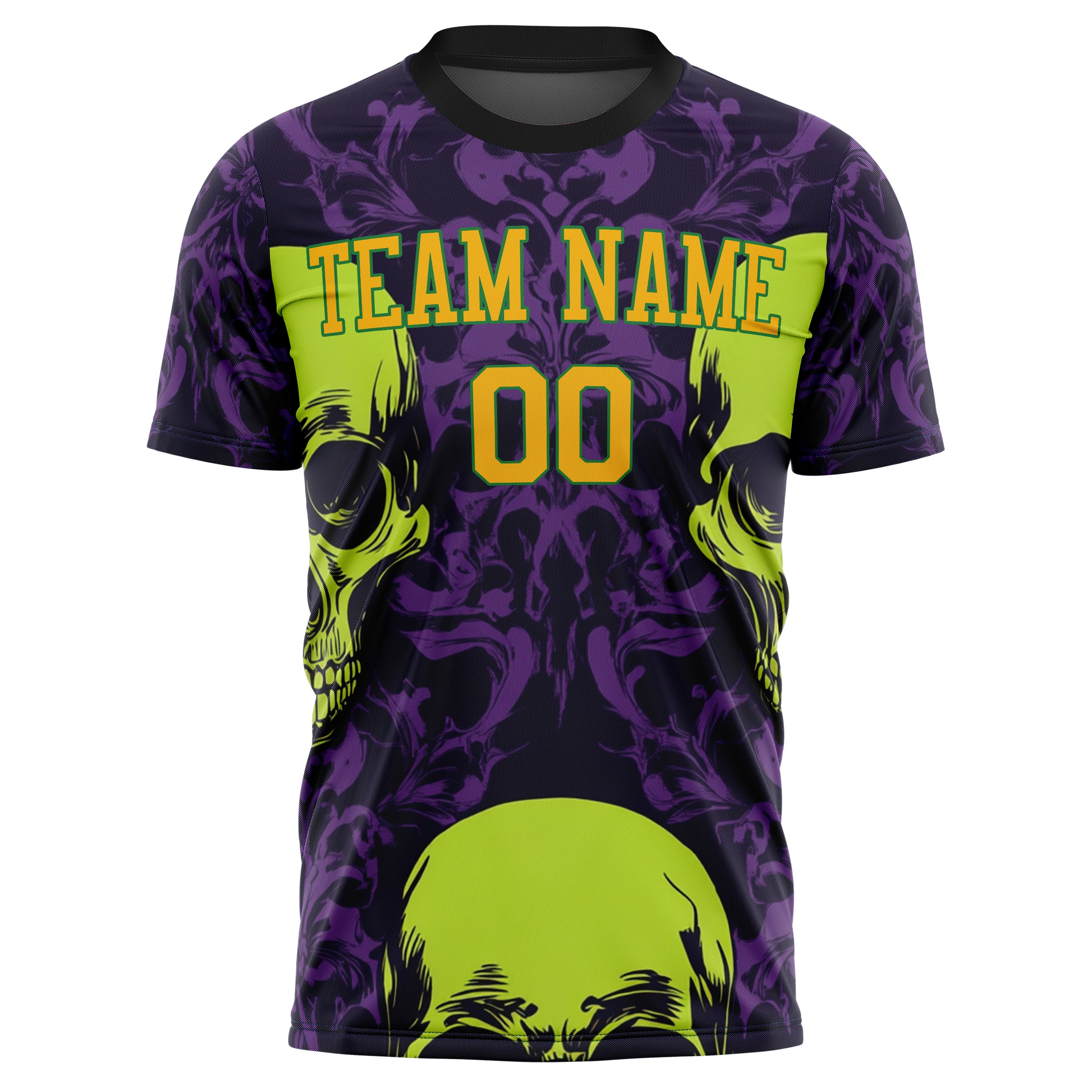 Custom Professional Purple Skull Soccer Jersey