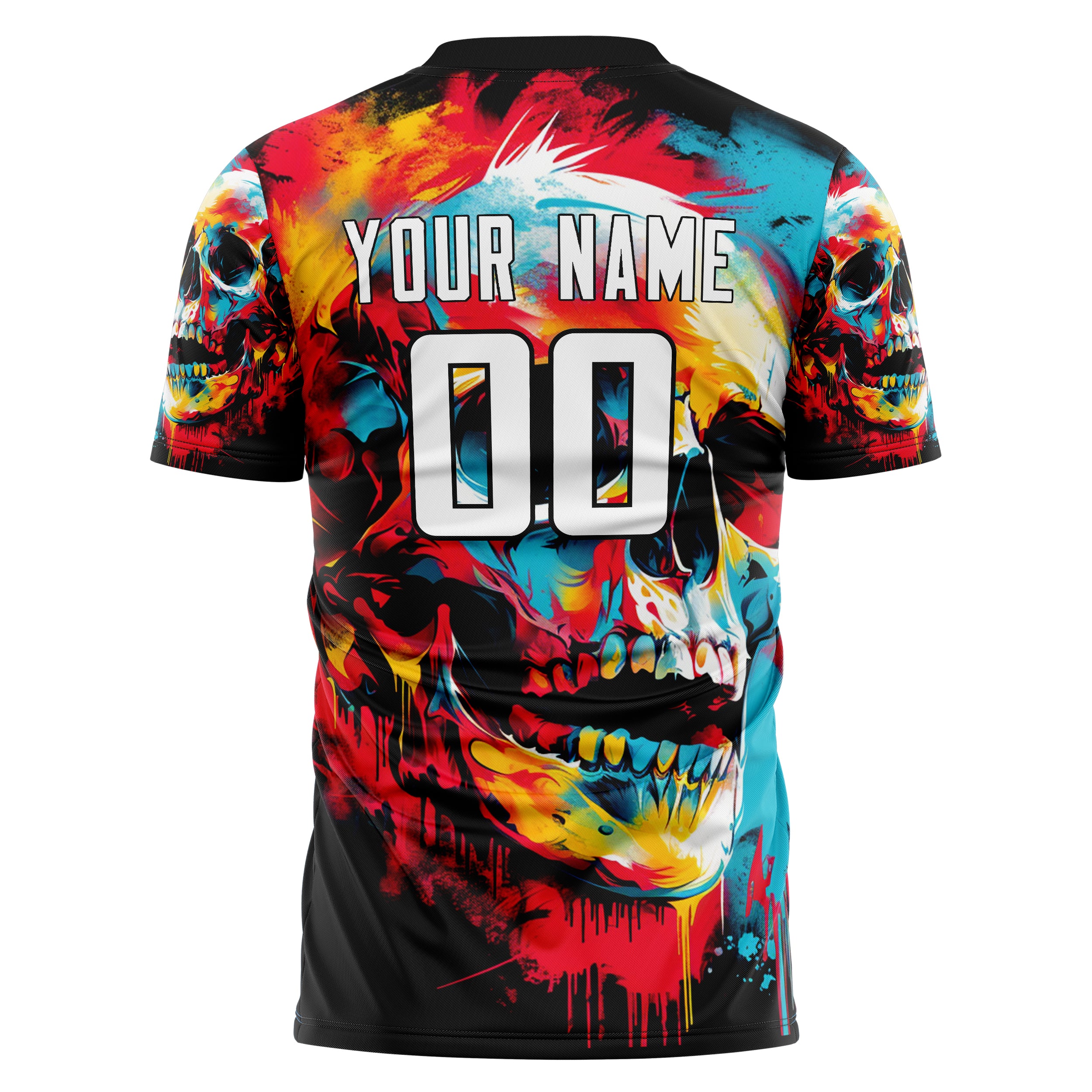 Benutzerdefiniertes Professionelles Rot Schädel Fußballtrikot