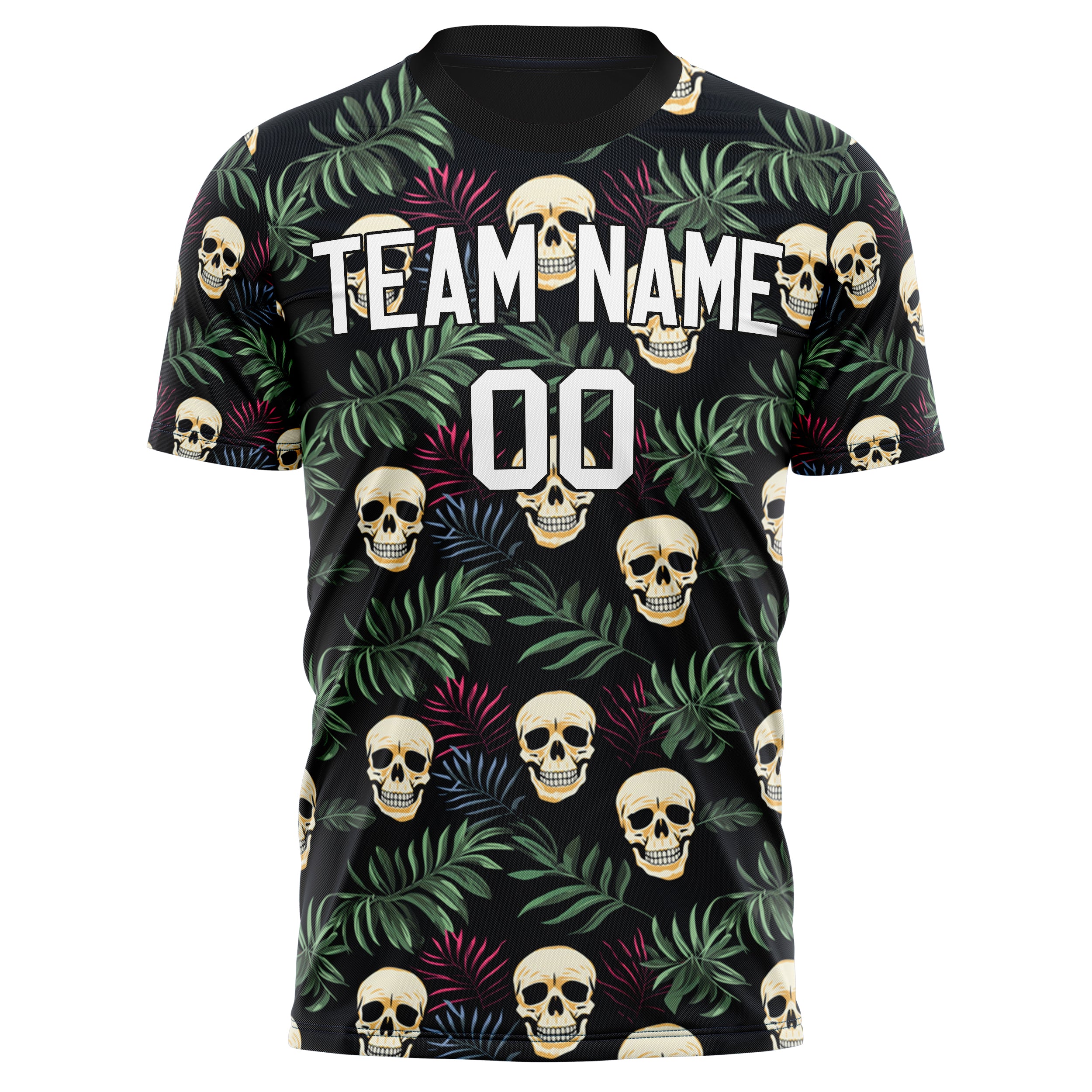 Custom Professional Green Skull Soccer Jersey