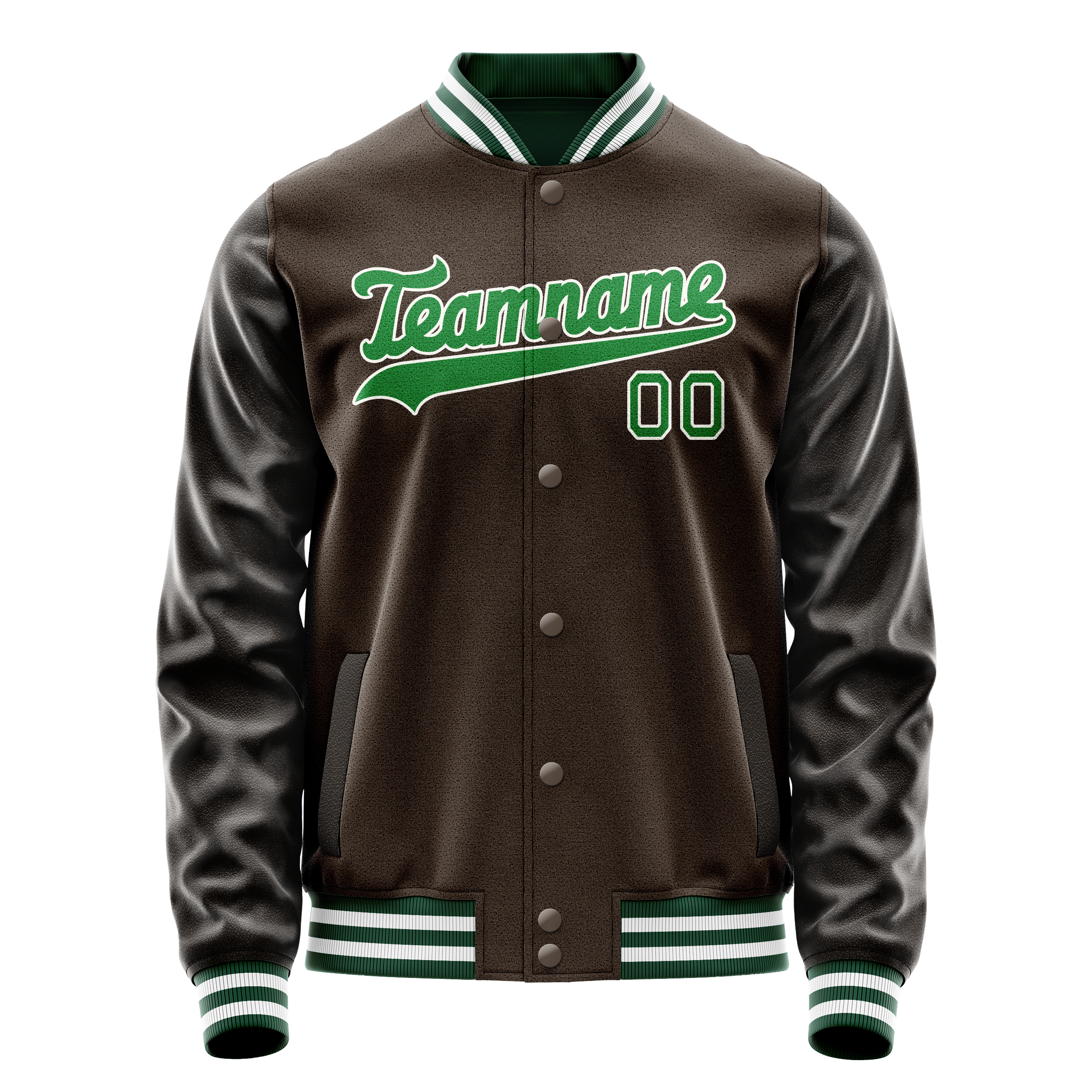 Tailored Brown Neon Green Jacket