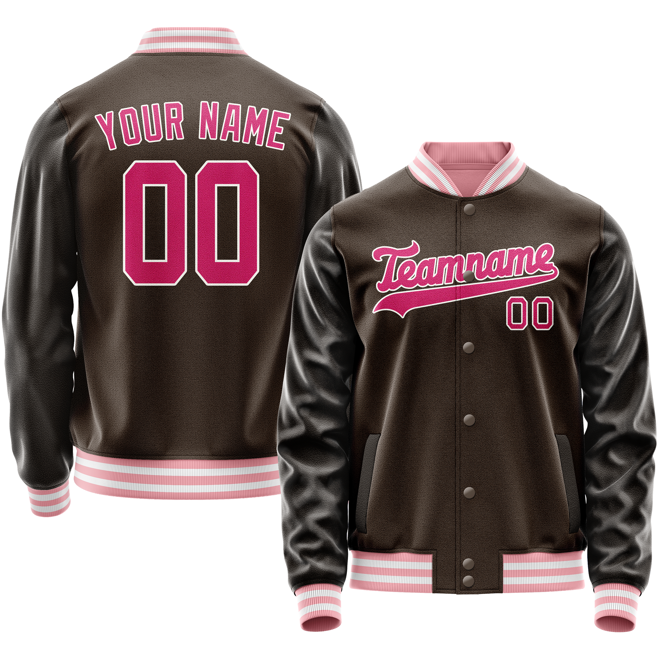 Maßgeschneidertes Braun Rosa Jacke JA02240617XF072