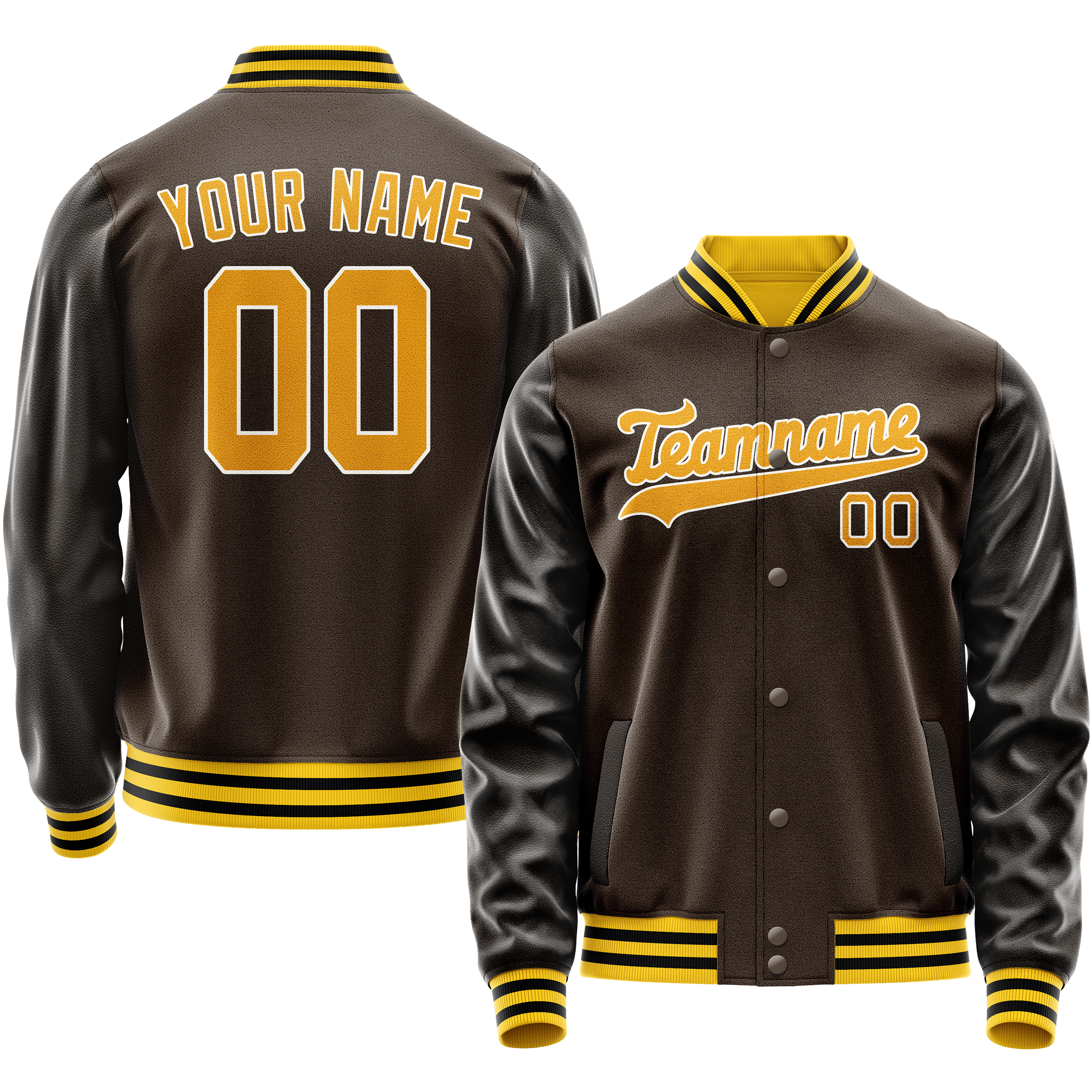Maßgeschneidertes Braun Gold Jacke JA02240617XF085