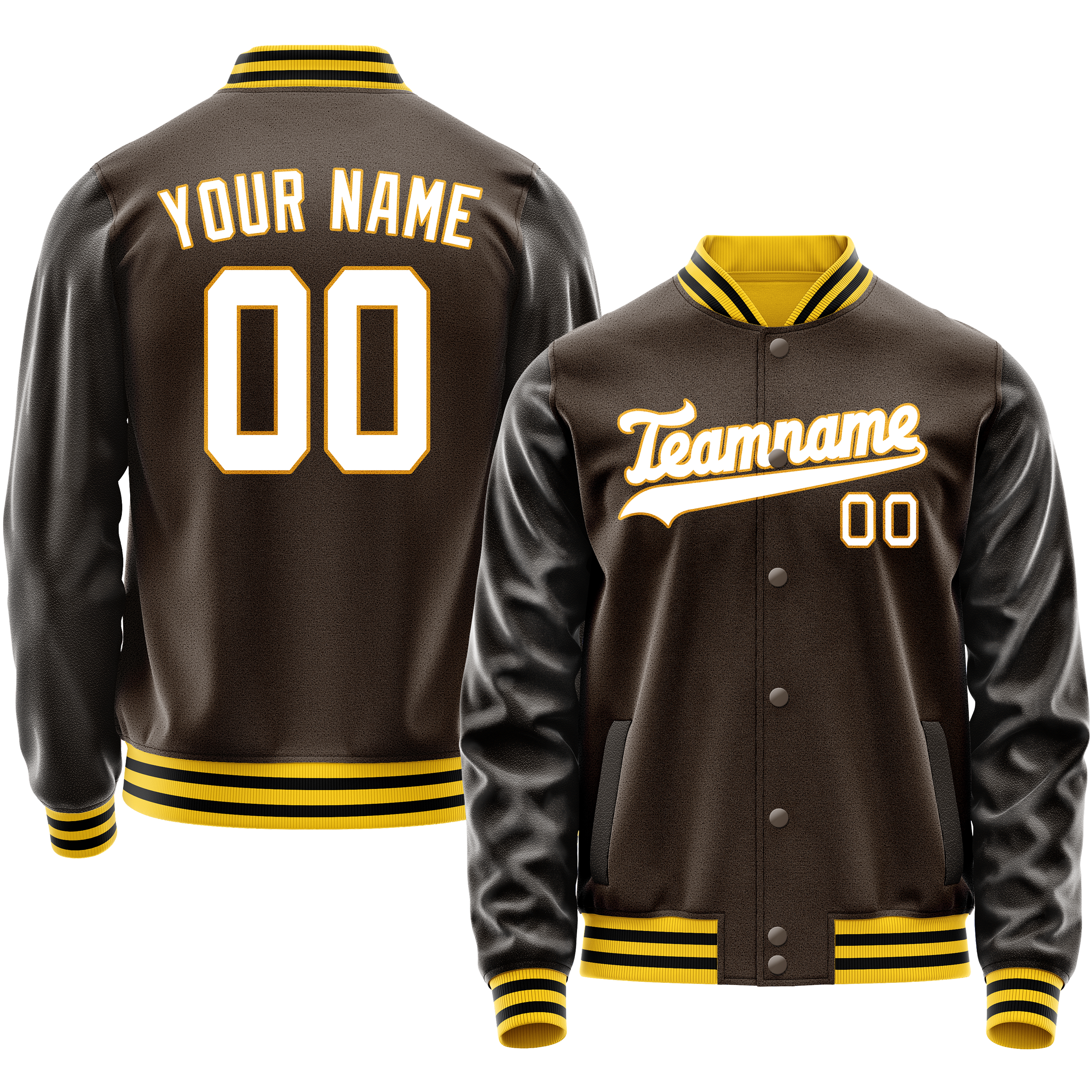 Maßgeschneidertes Braun Weiß Jacke JA02240617XF064