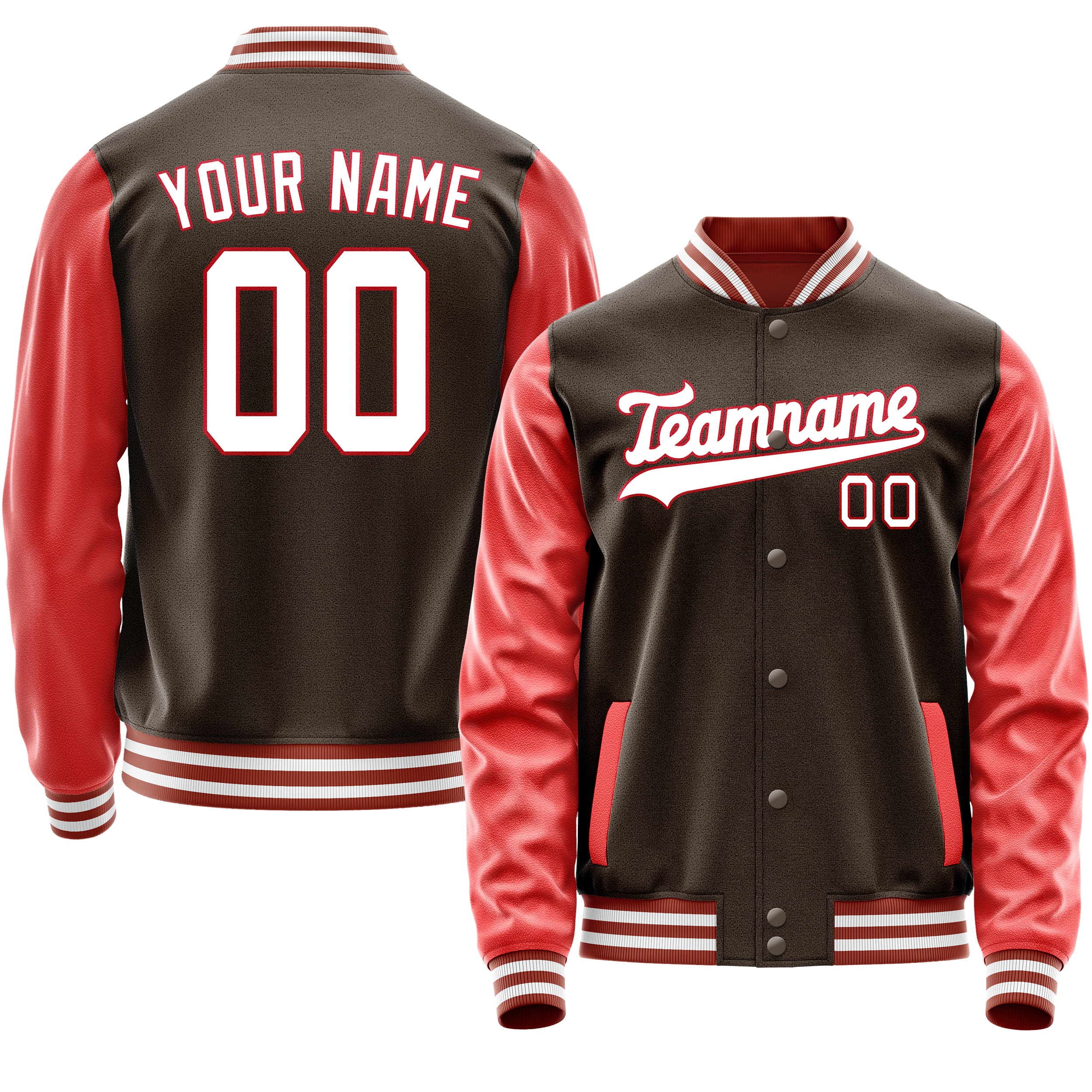 Maßgeschneidertes Braun Texas Orange Jacke JA02240617XF061