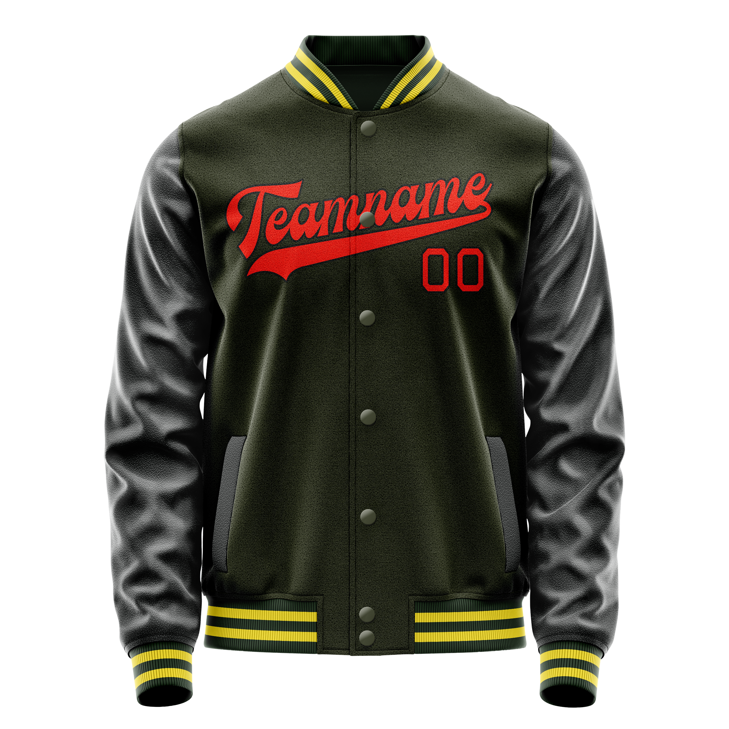 Maßgeschneidertes Oliv Orange Jacke