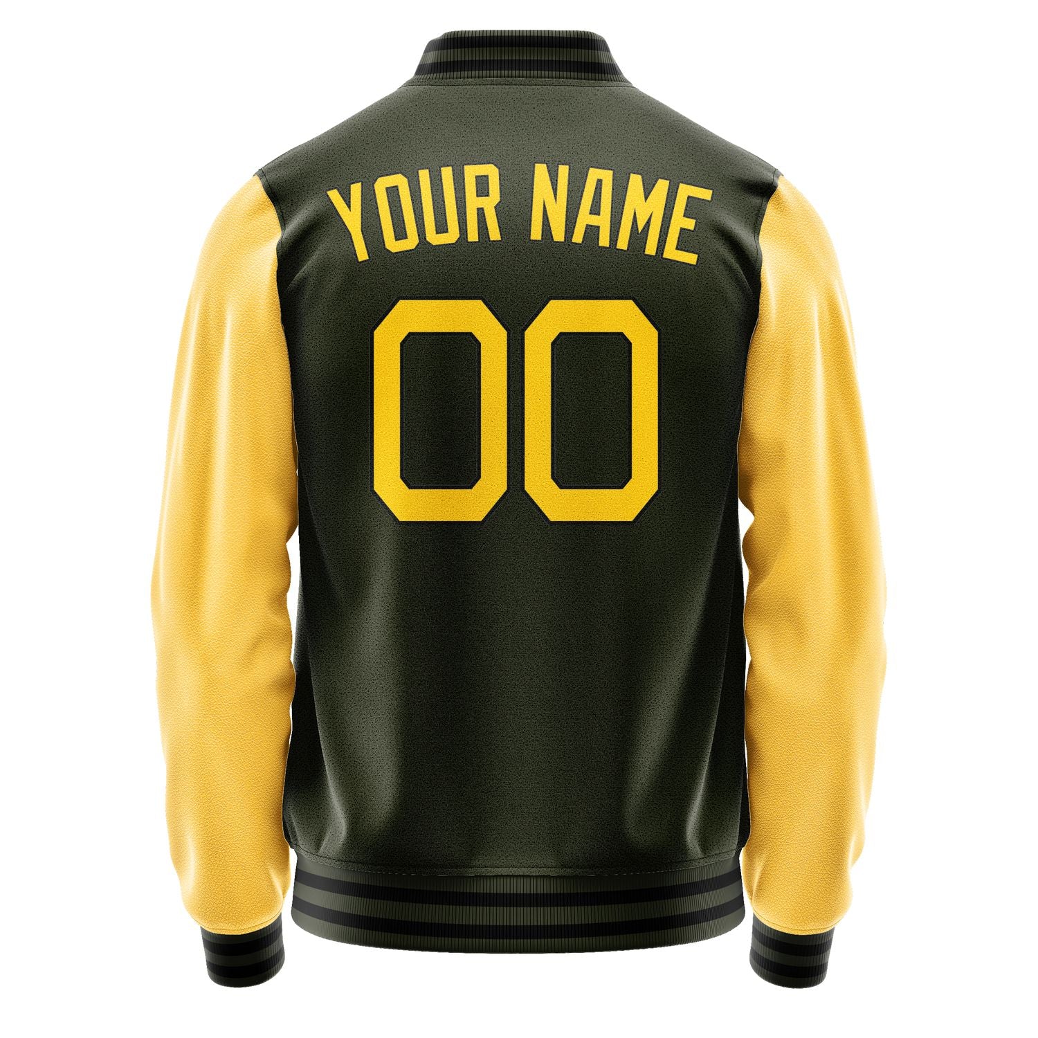 Maßgeschneidertes Dunkles Oliv Gold Jacke JA0202300217B21730