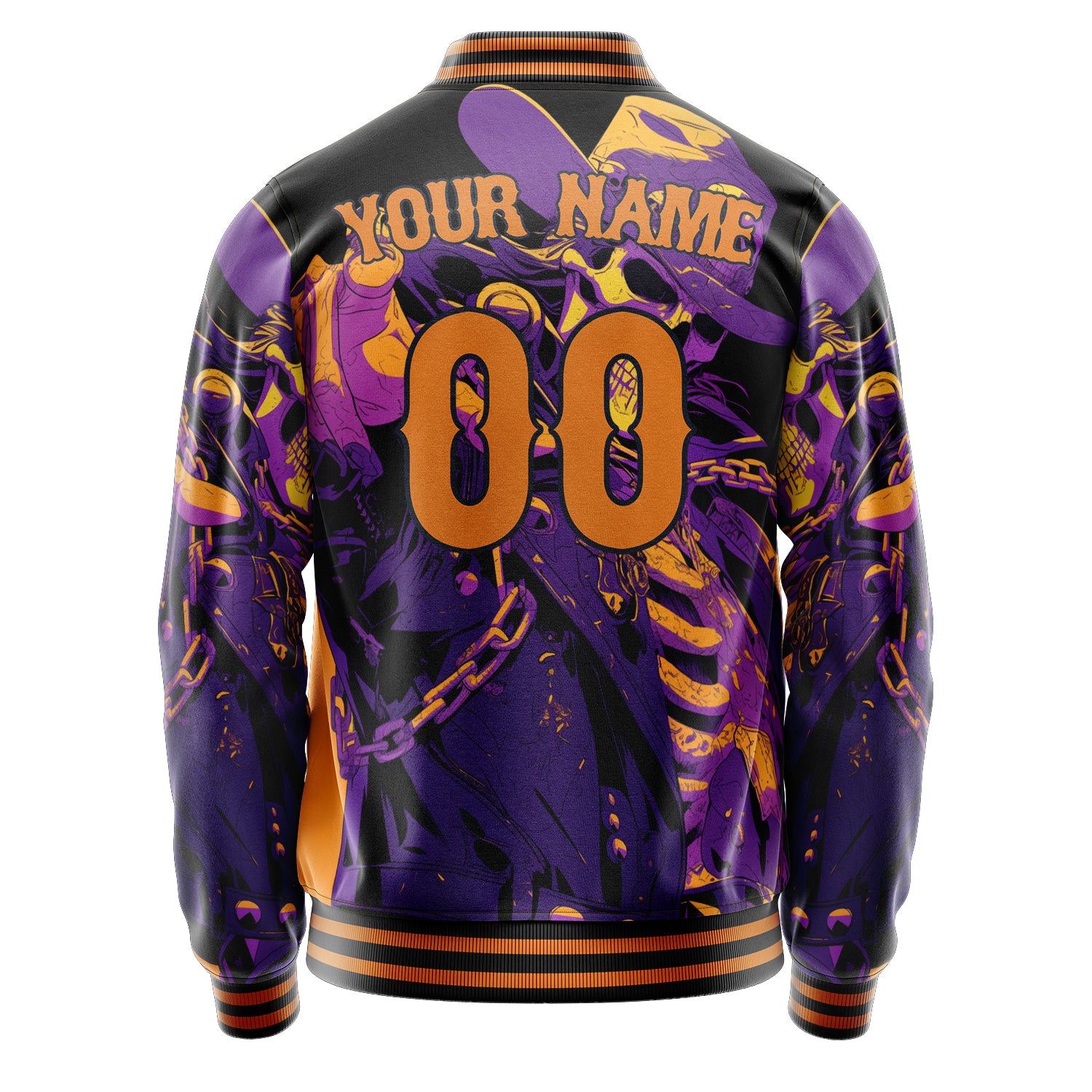 Custom Purple Skull Jacket
