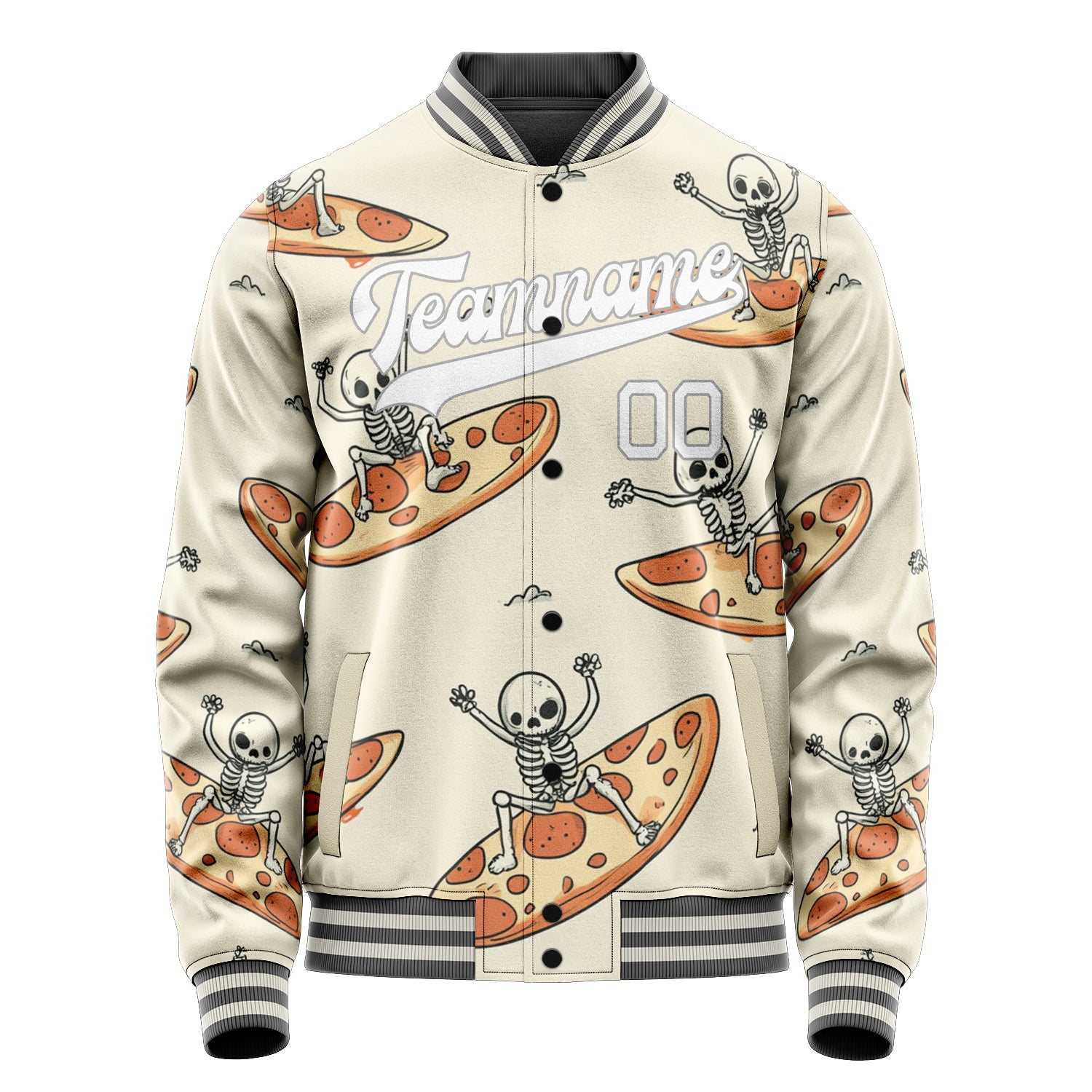 Tailored Cream Skull Jacket