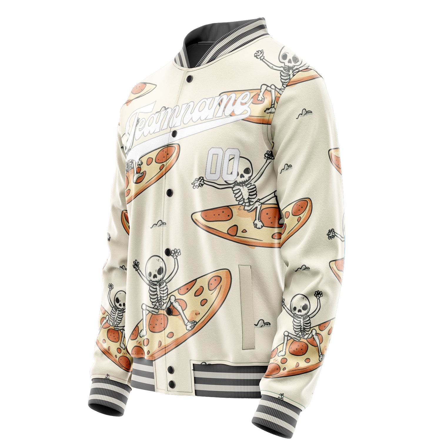 Tailored Cream Skull Jacket