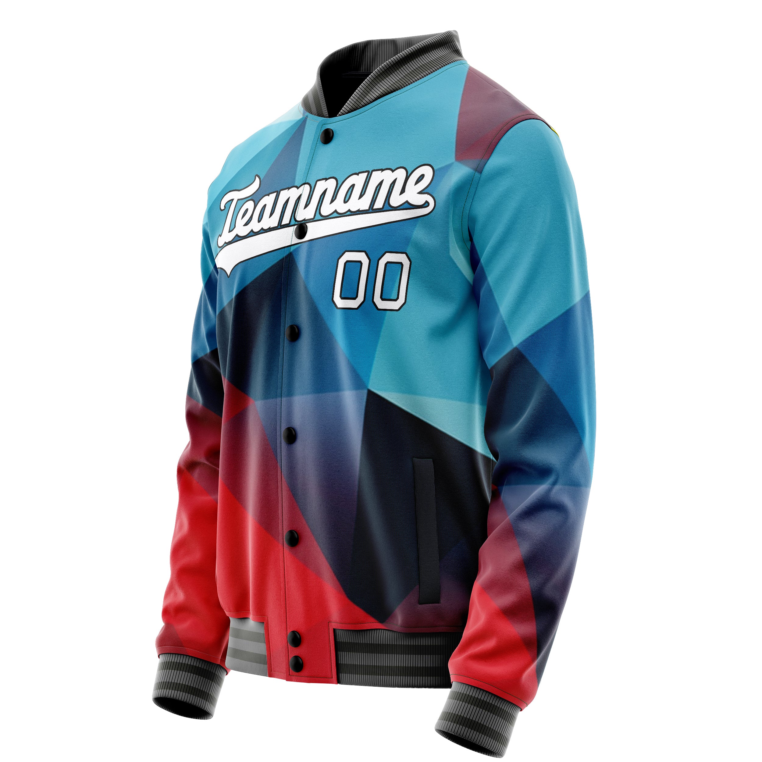 Maßgeschneidertes Professionelles Blauer Würfel Jacke