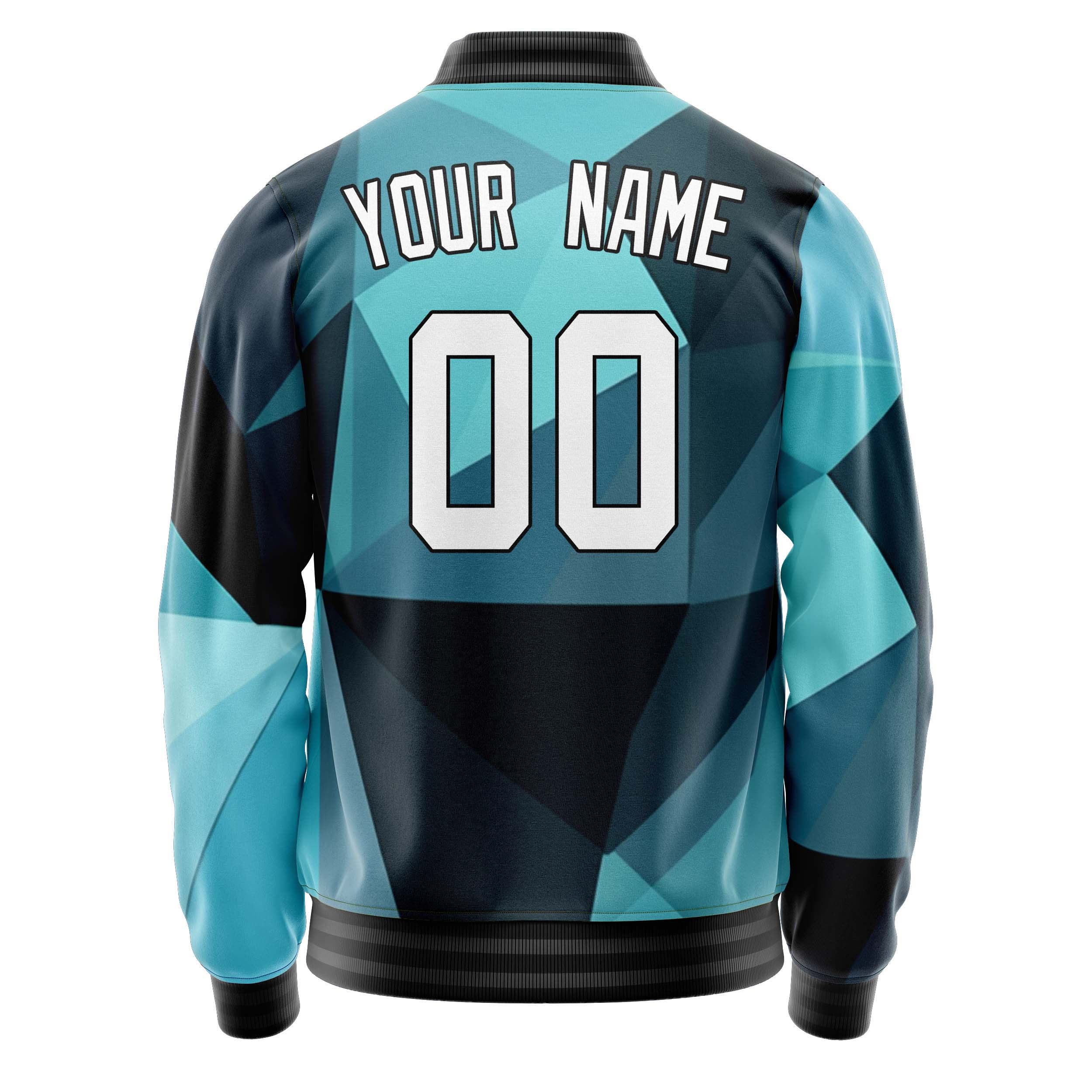 Maßgeschneidertes Professionelles Blauer und roter Würfel Jacke