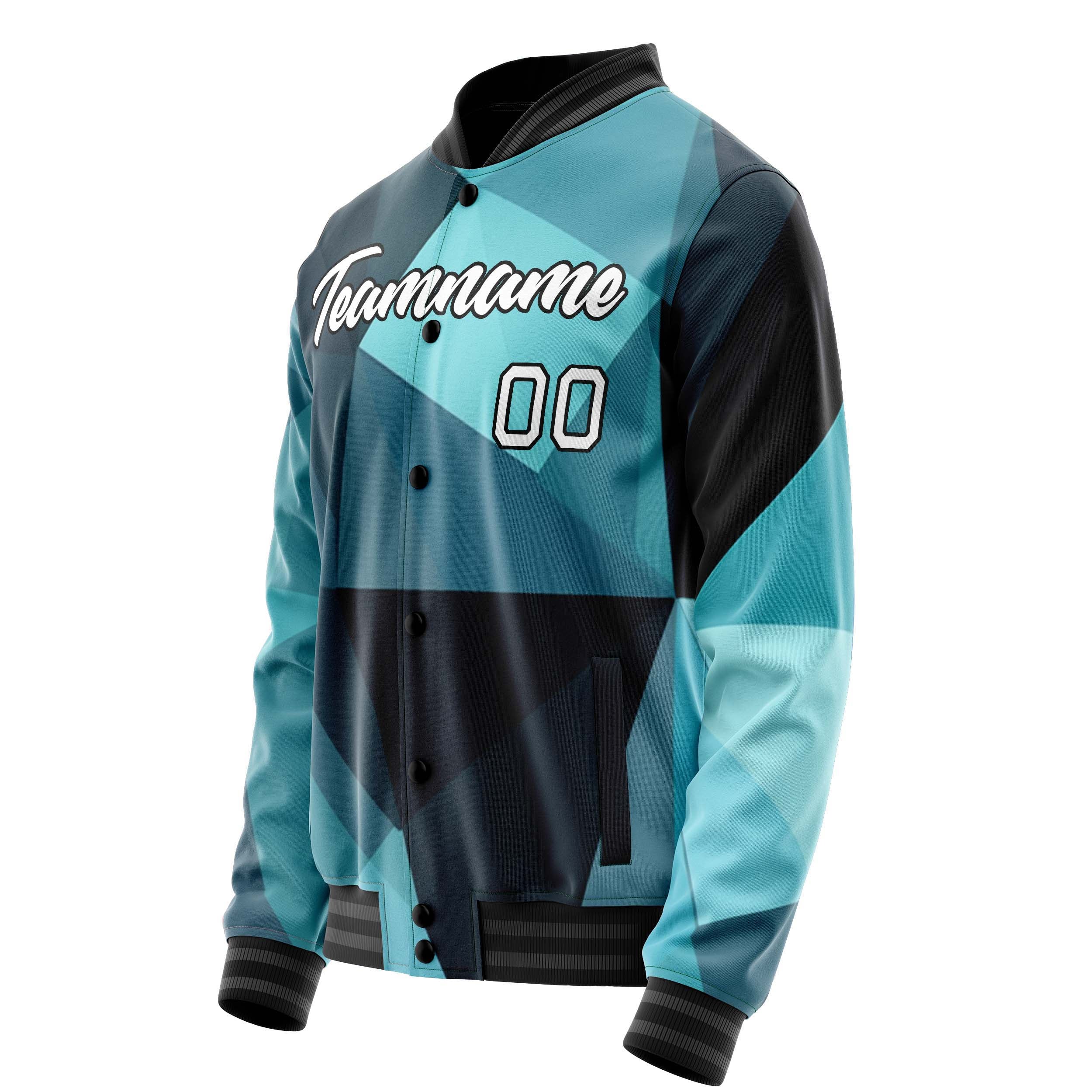 Maßgeschneidertes Professionelles Blauer und roter Würfel Jacke