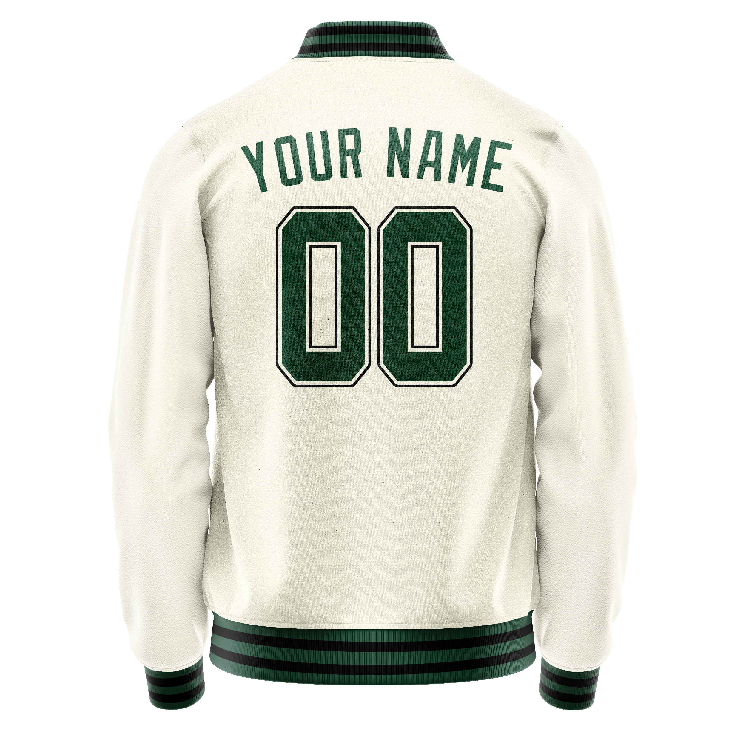 Maßgeschneidertes Creme Kelly Grün Jacke