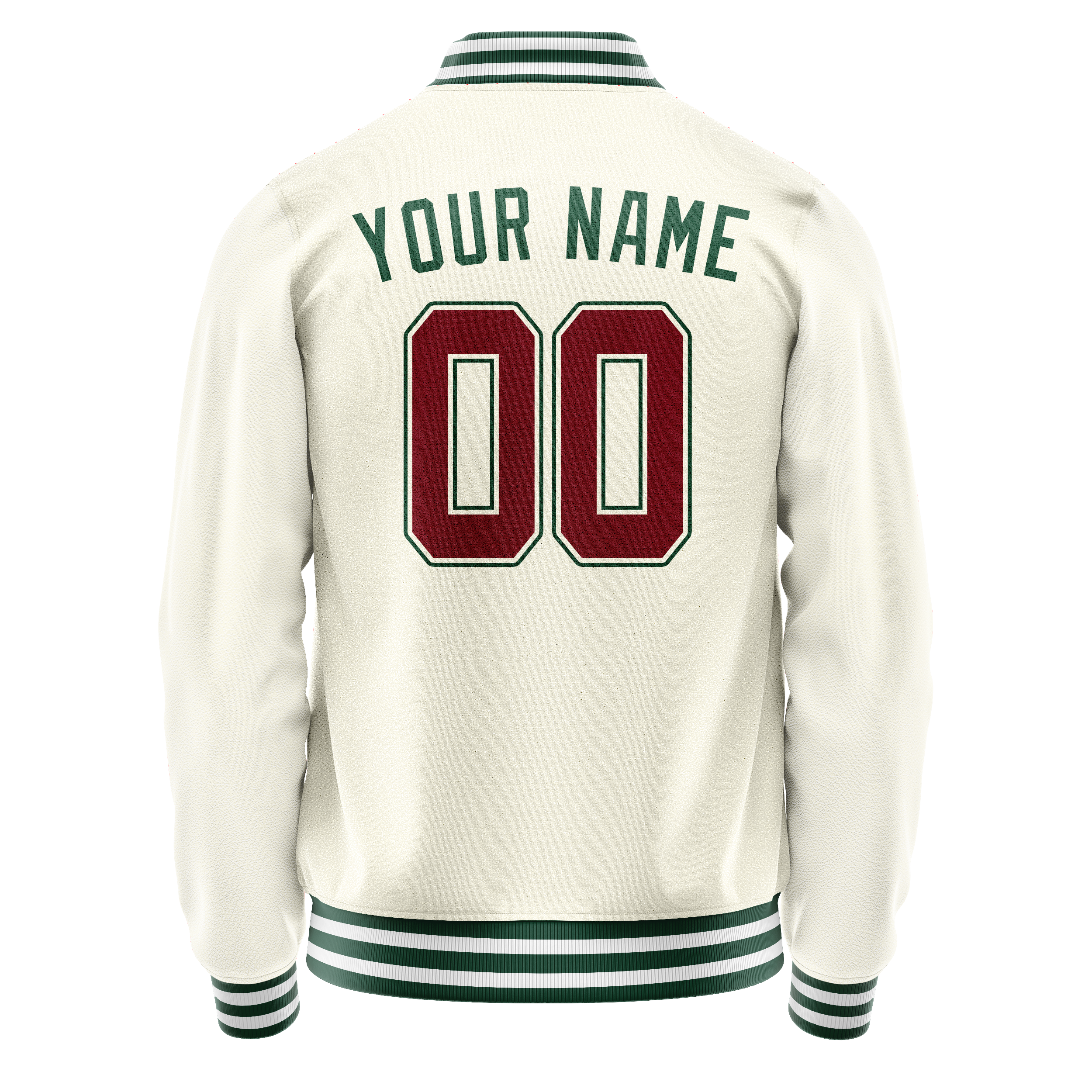 Maßgeschneidertes Creme Kelly Grün Jacke