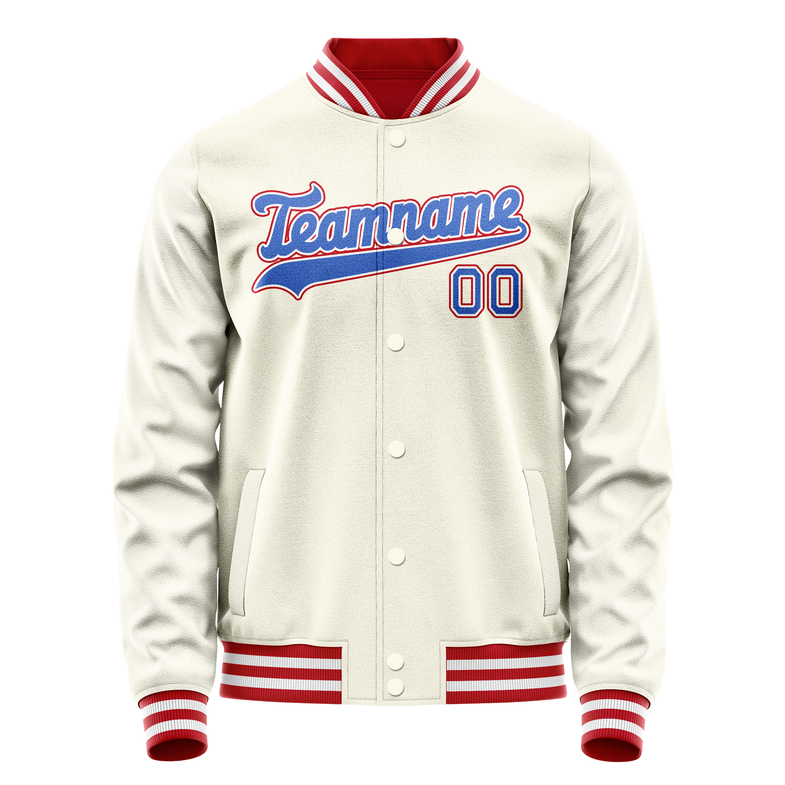 Maßgeschneidertes Creme Rot Jacke