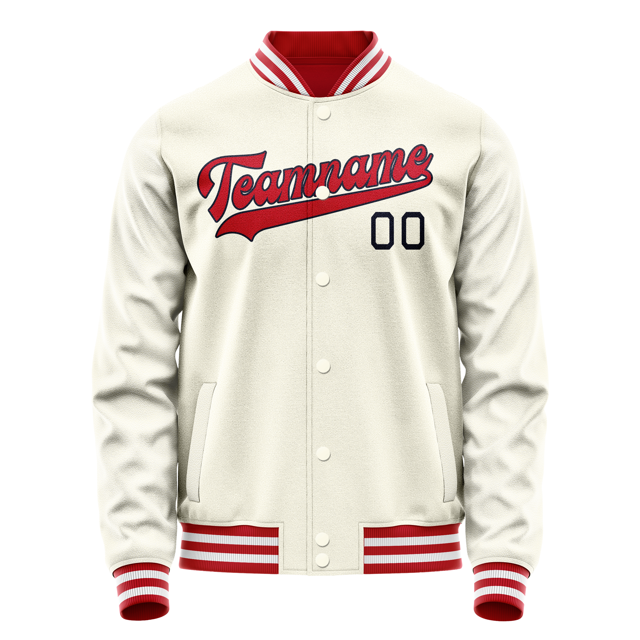 Maßgeschneidertes Creme Rot Jacke