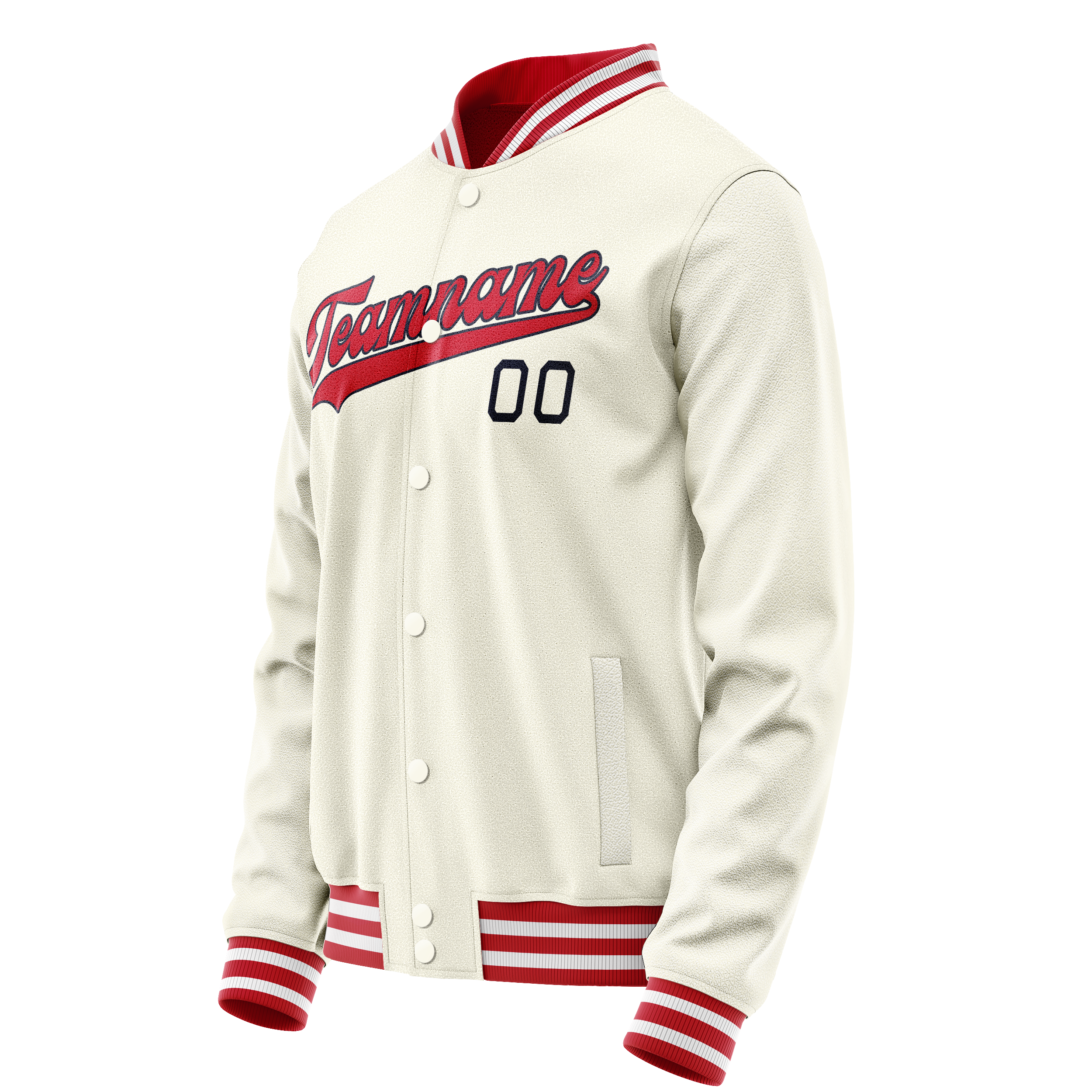 Maßgeschneidertes Creme Rot Jacke