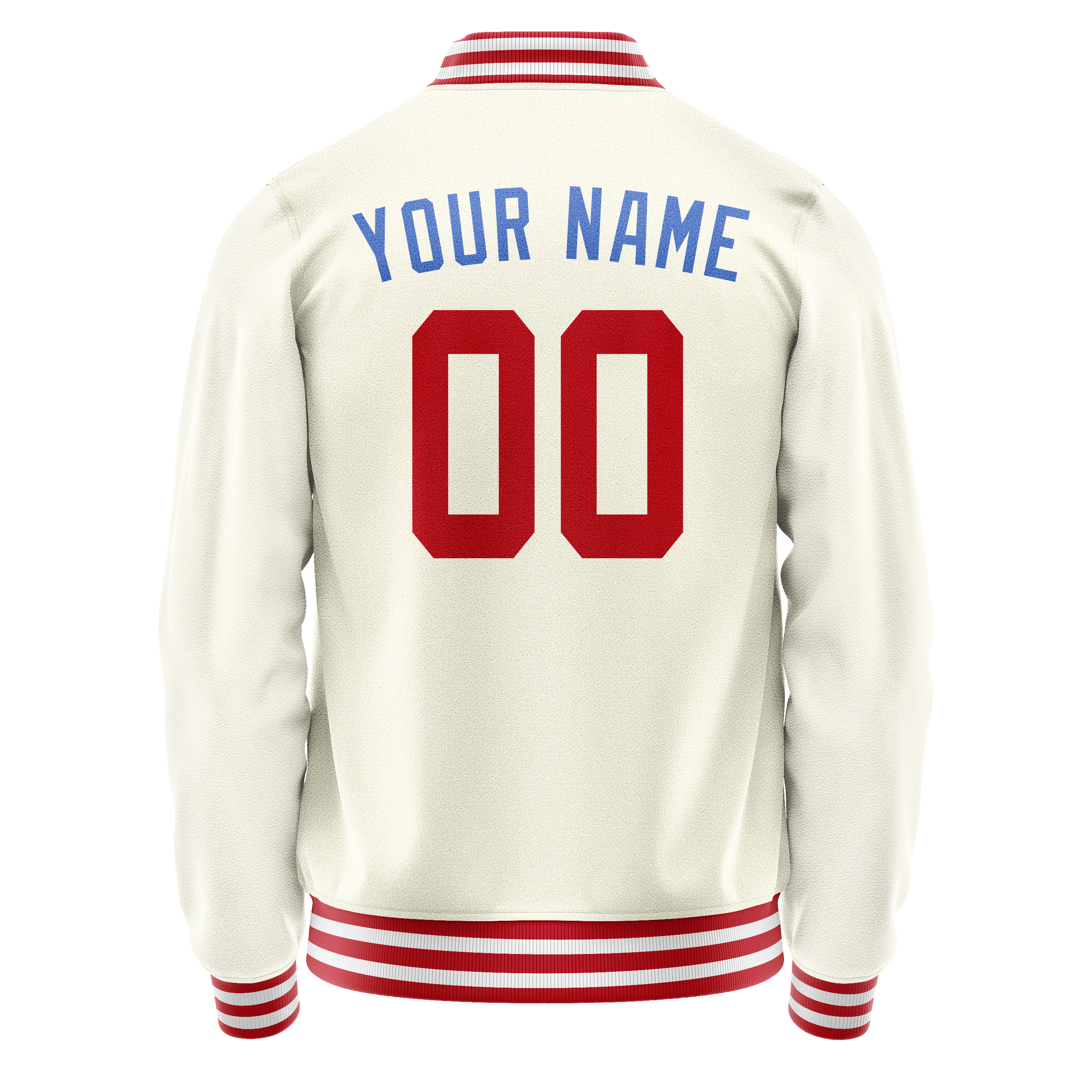 Maßgeschneidertes Creme Königsblau Jacke