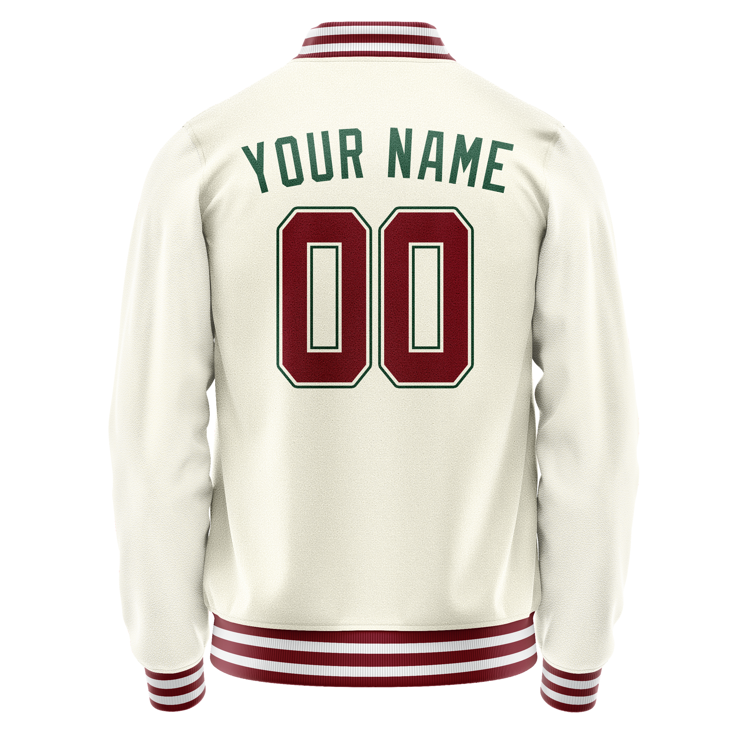 Maßgeschneidertes Creme Kelly Grün Jacke