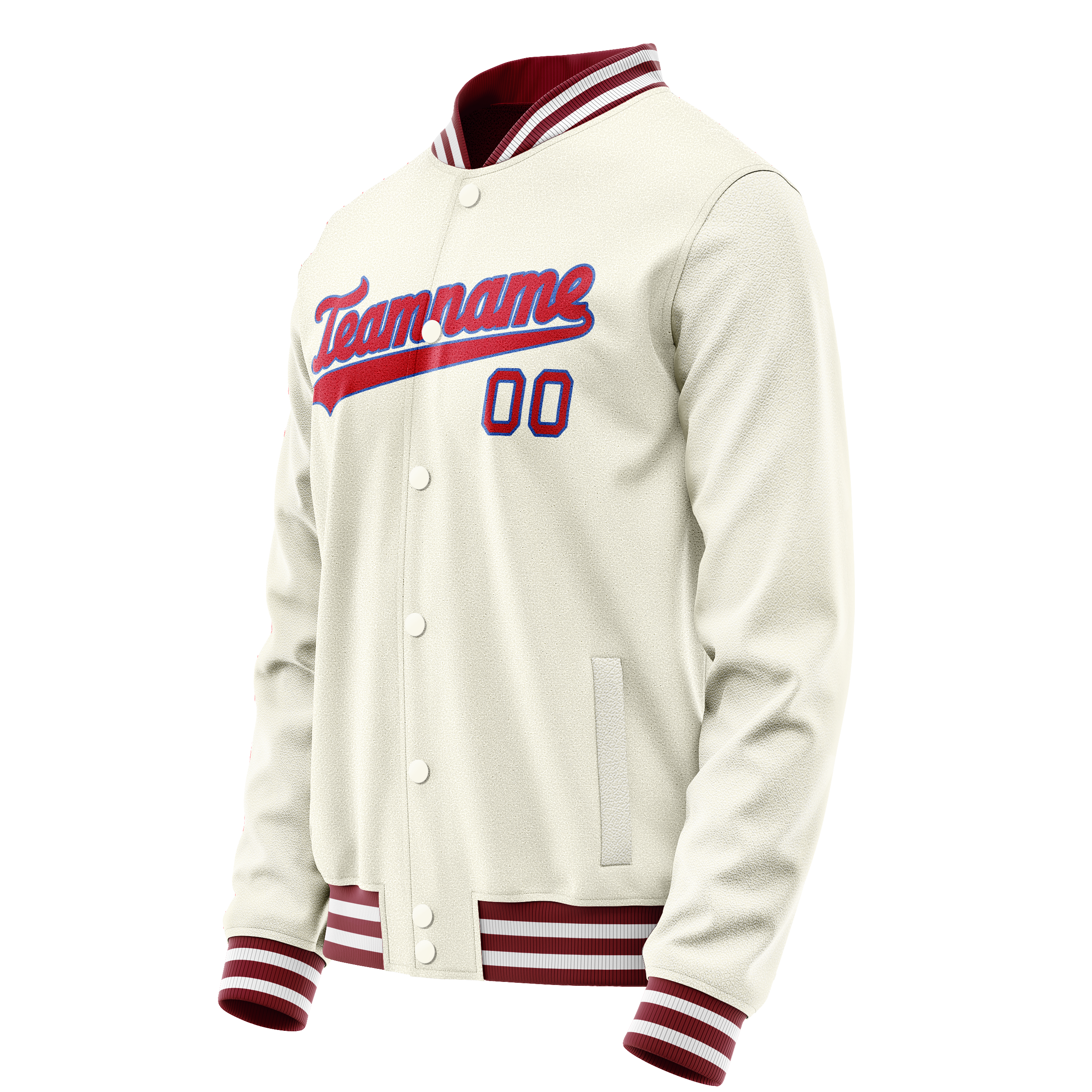 Maßgeschneidertes Creme Rot Jacke