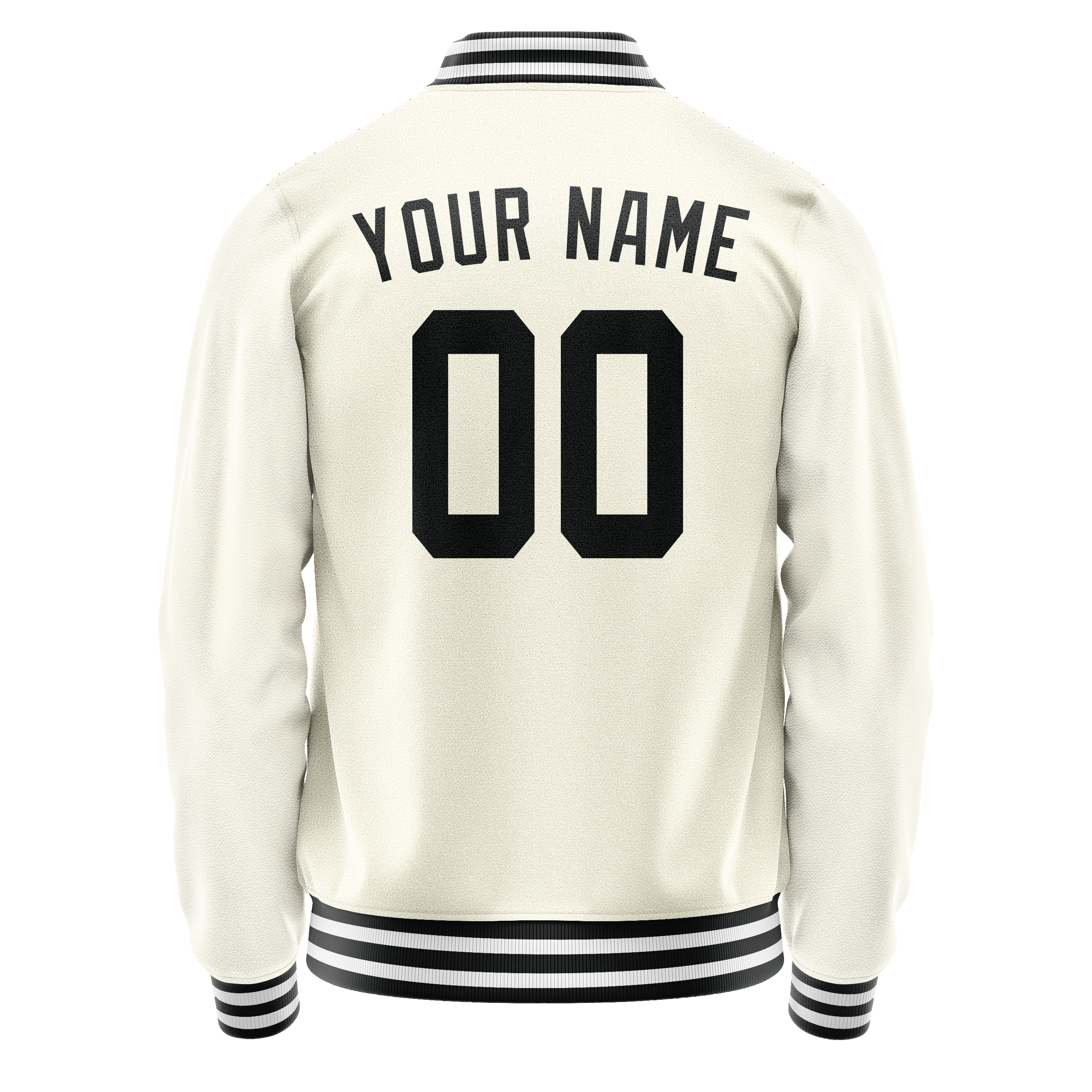 Maßgeschneidertes Creme Schwarz Jacke