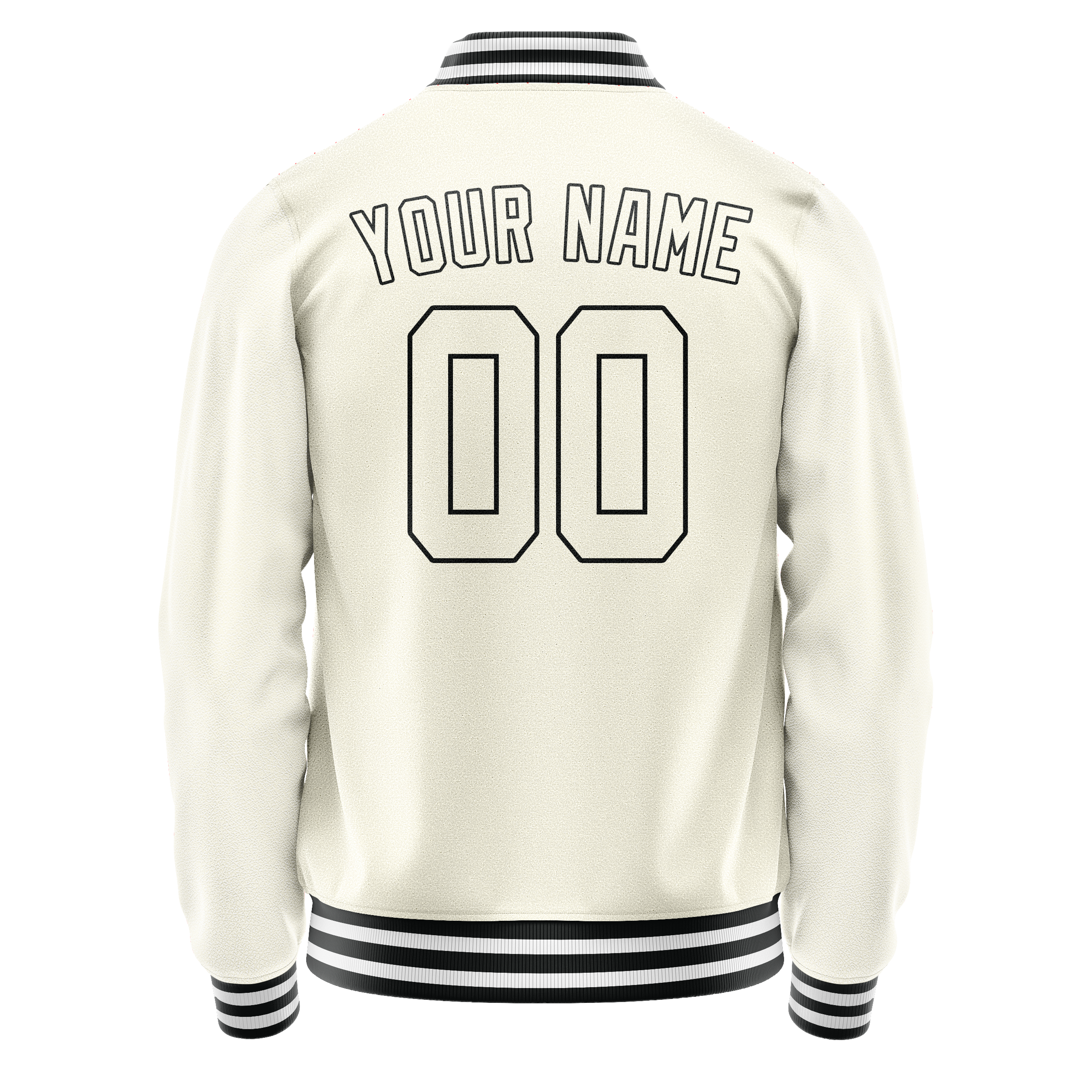 Maßgeschneidertes Creme Schwarz Jacke