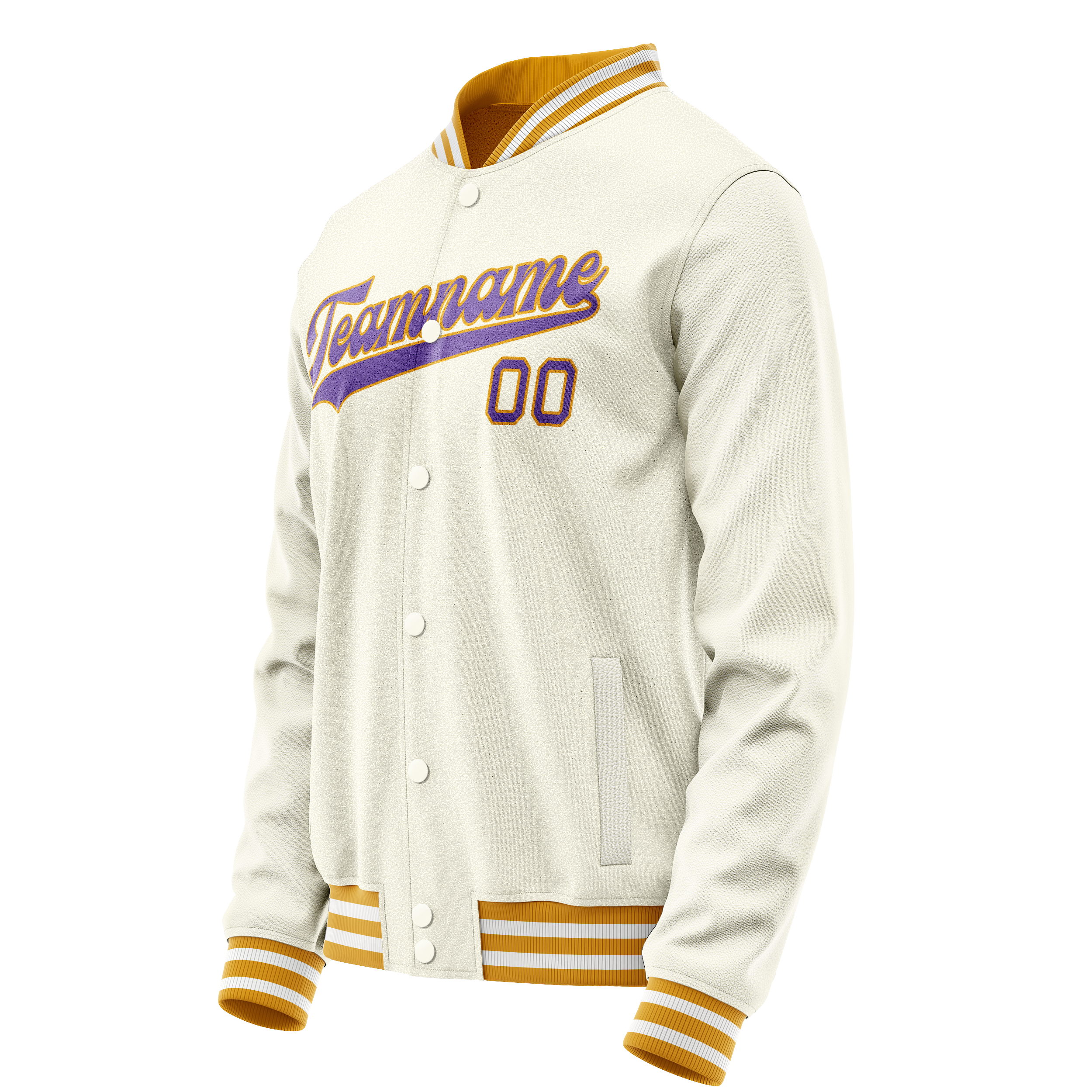 Maßgeschneidertes Creme Lila Jacke