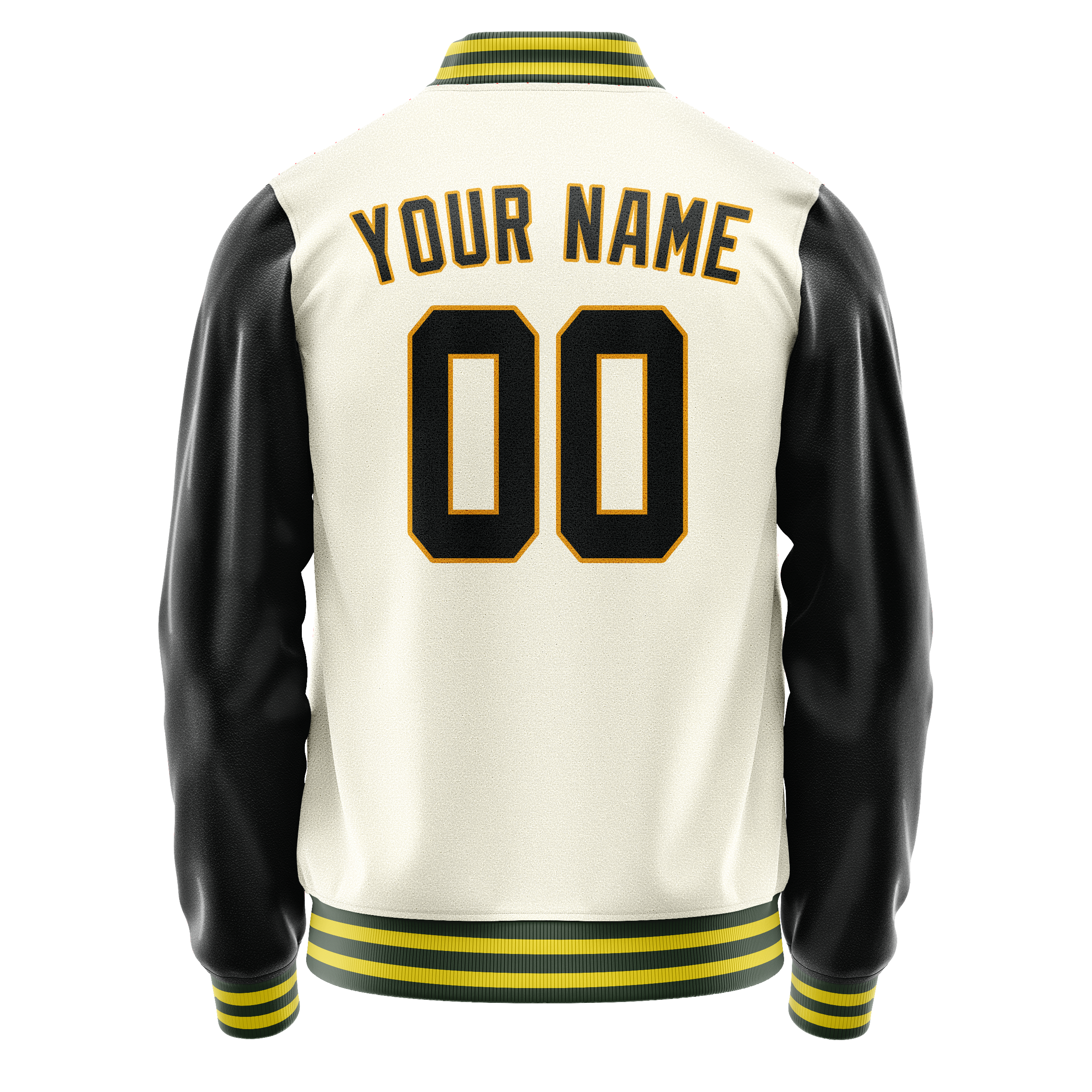 Maßgeschneidertes Creme Schwarz Jacke