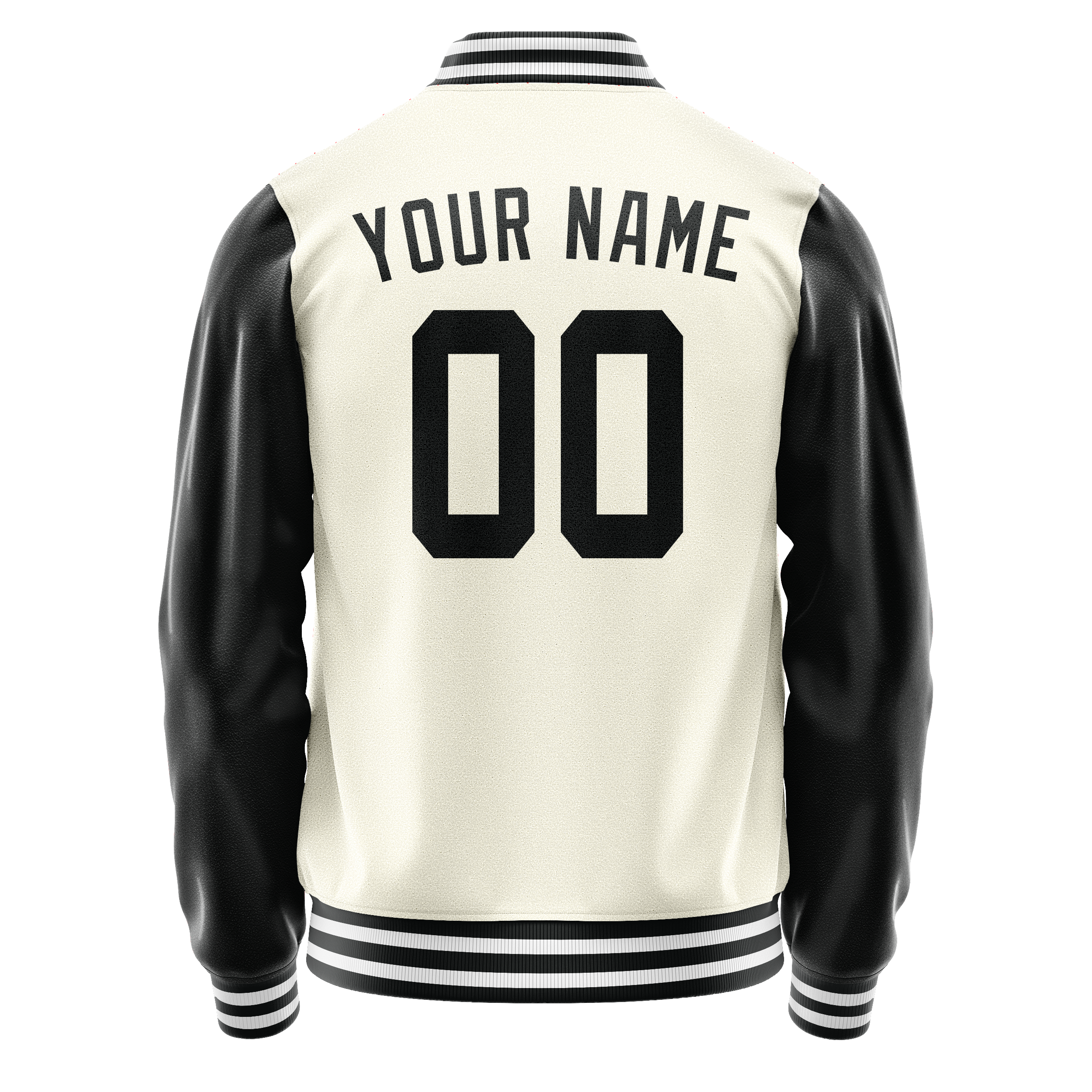 Maßgeschneidertes Creme Schwarz Jacke