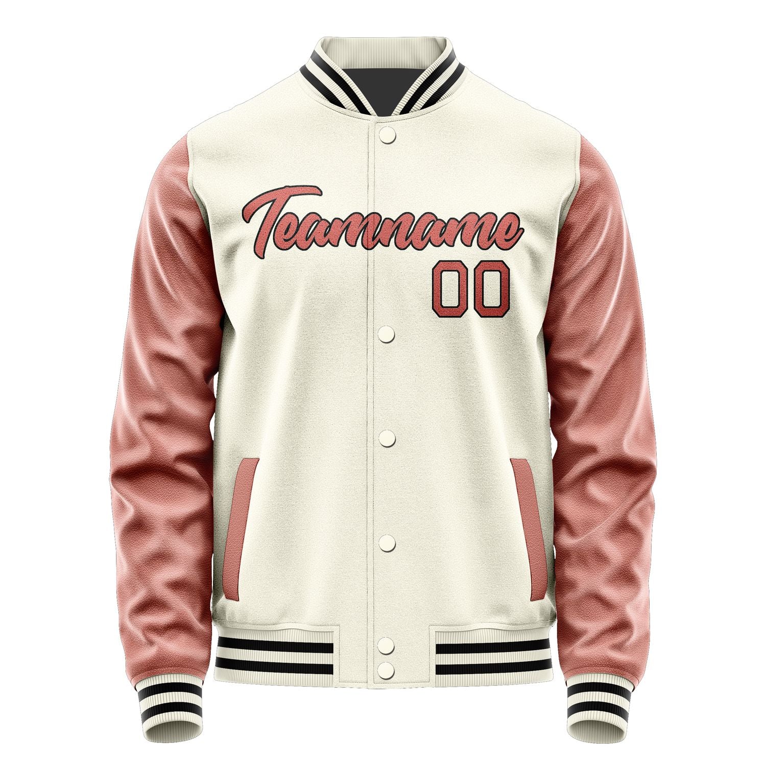 Maßgeschneidertes Beige Kupferrose Jacke JA0303290317B21729