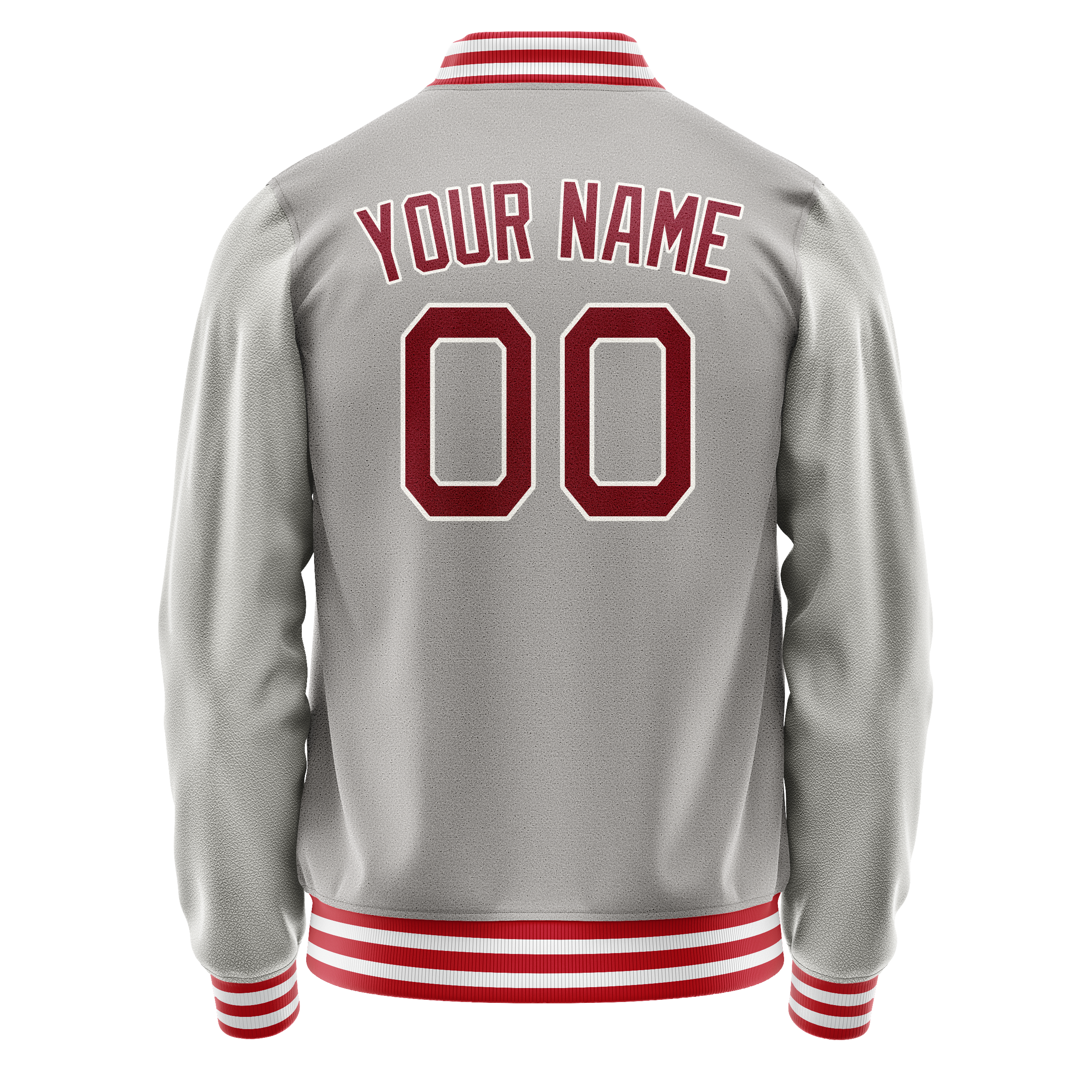 Maßgeschneidertes Grau Rot Jacke