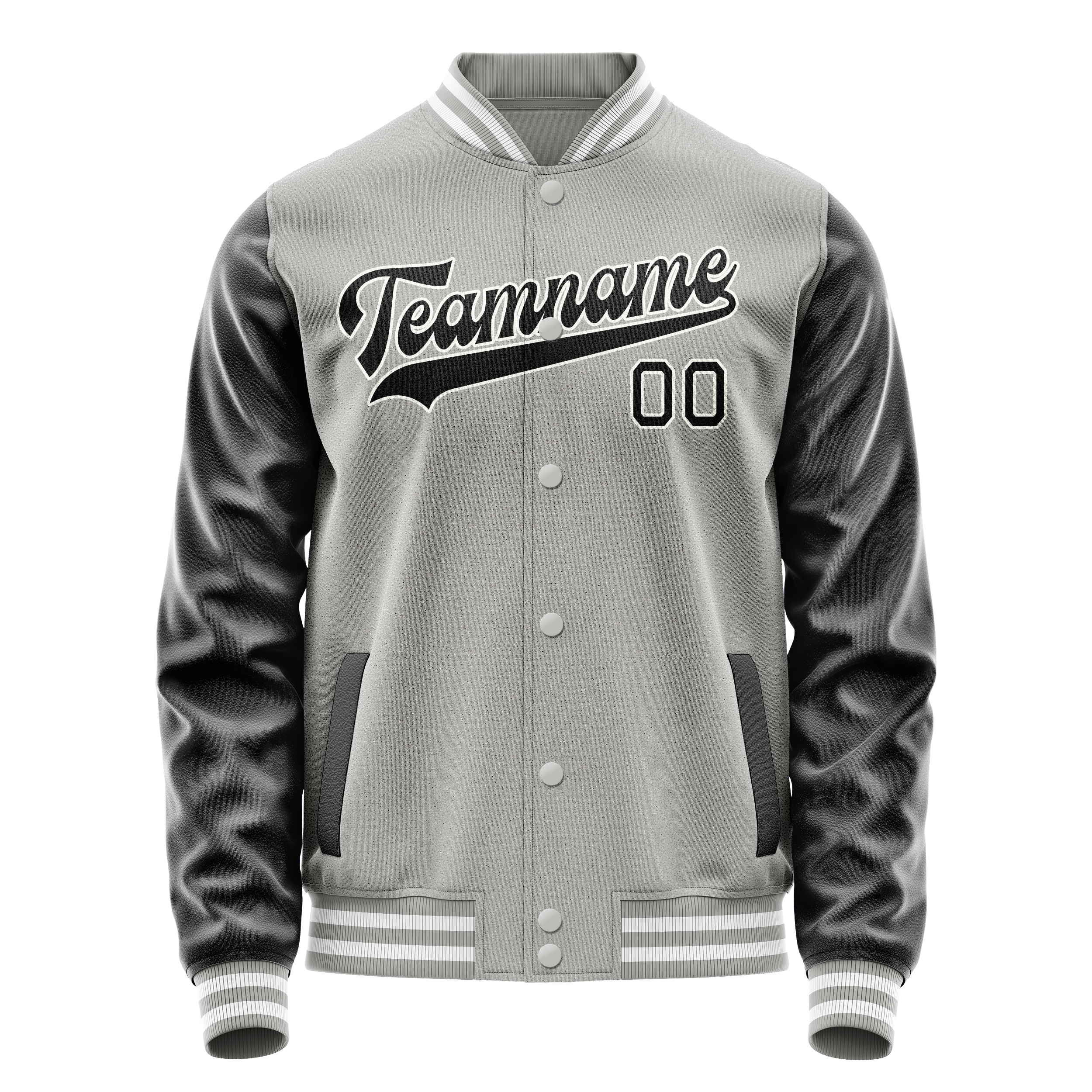 Maßgeschneidertes Grau Schwarz Jacke