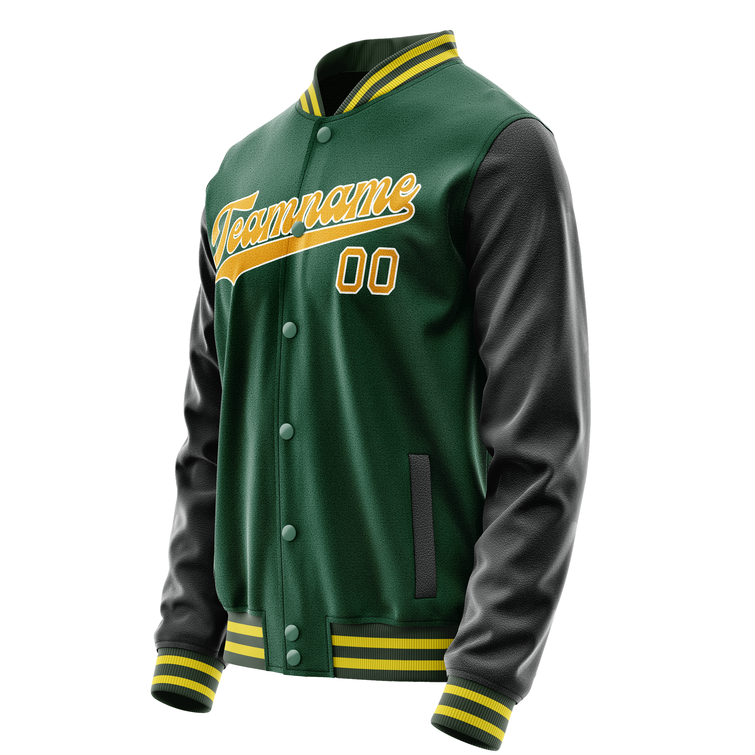 Maßgeschneidertes Kelly Grün Gold Jacke