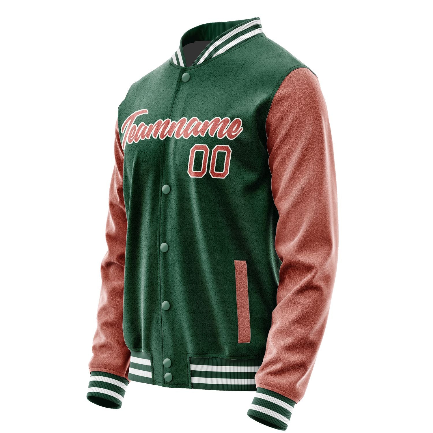 Maßgeschneidertes Moosgrün Kupferrose Jacke JA0505290518B21829