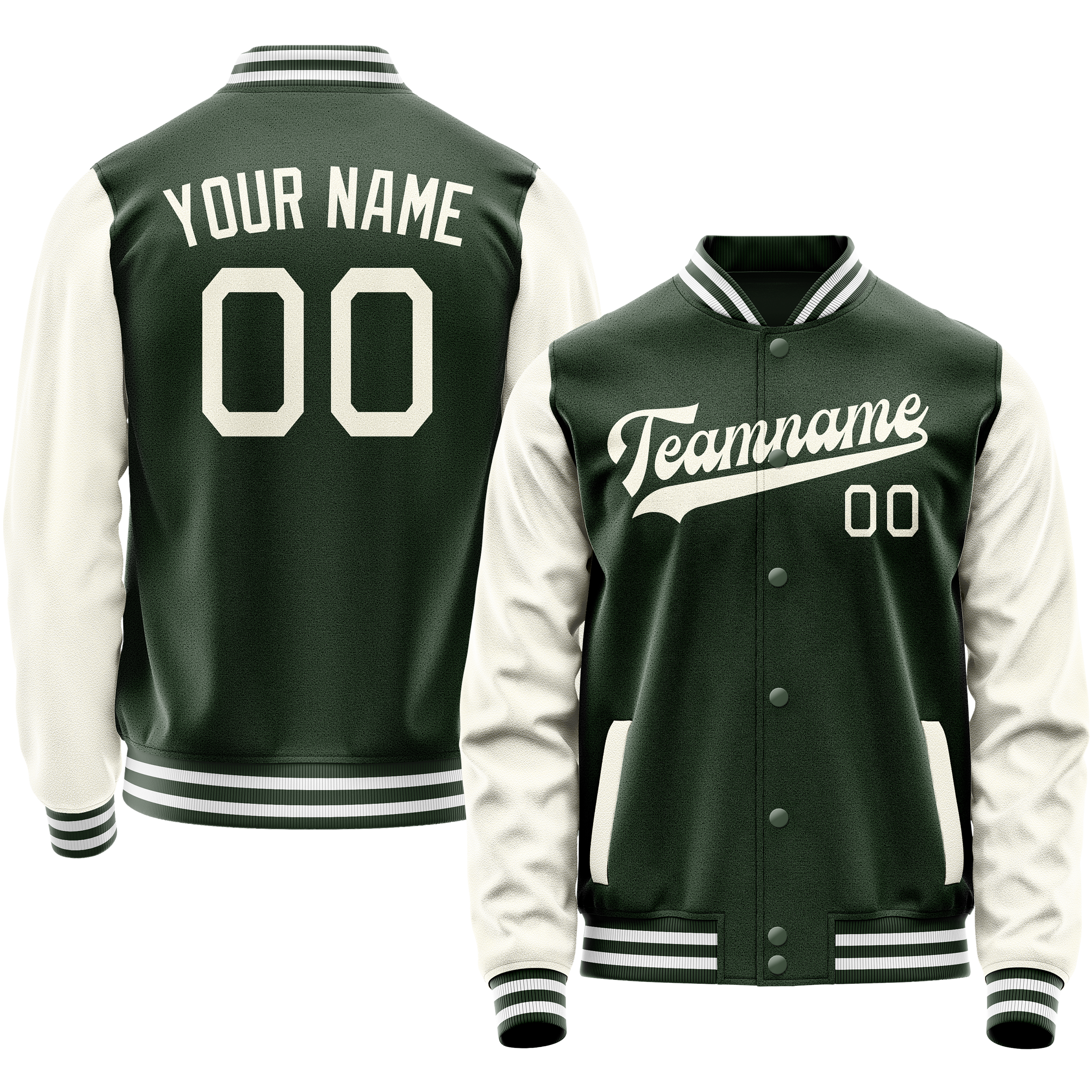 Maßgeschneidertes Grün Creme Jacke JA02240617JG178